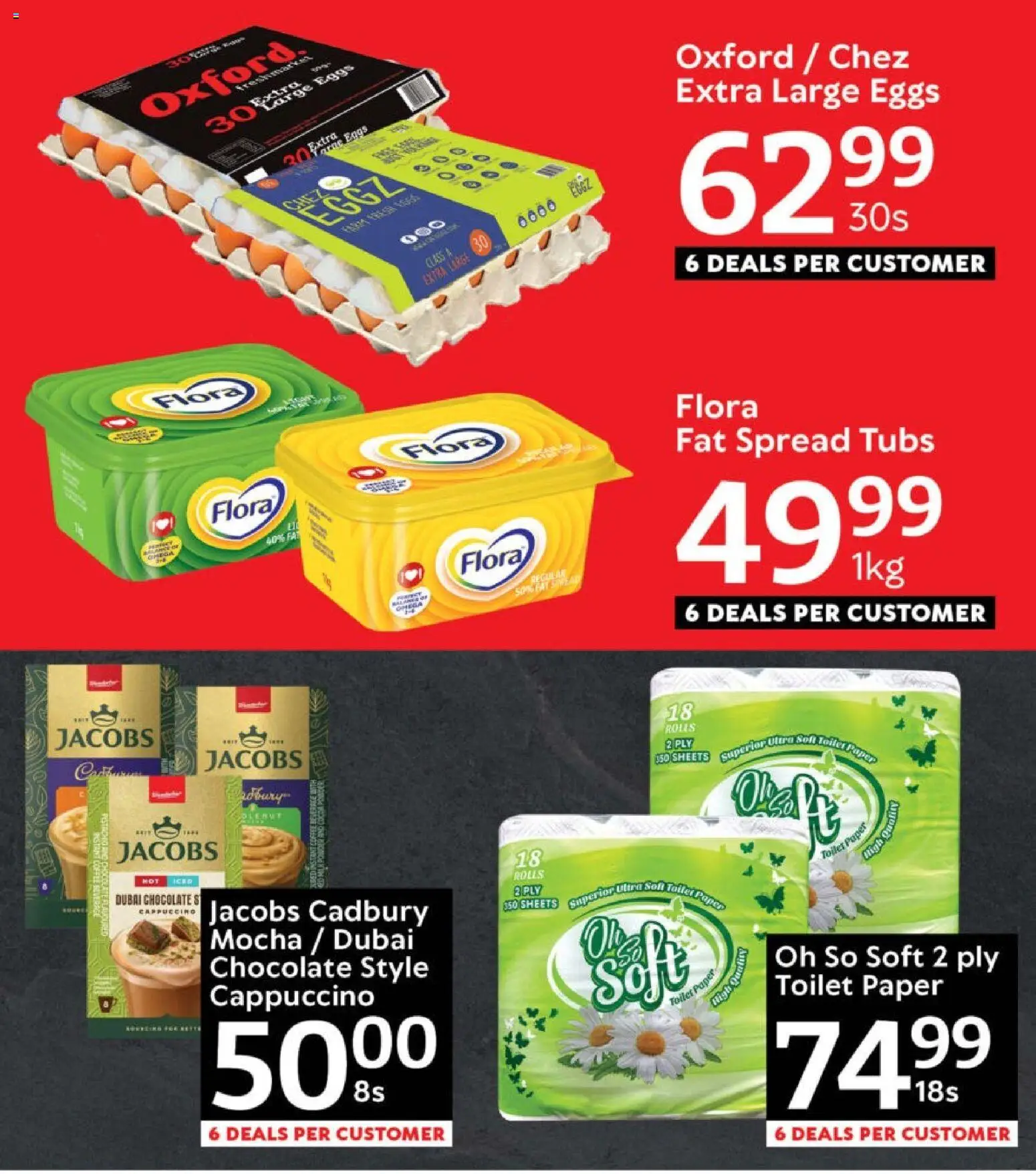 New Oxford Freshmarket catalogue – valid from 08.11.2025 | Page: 2 | Products: Eggs, Chocolate, Toilet paper, Estuche organizador de viaje