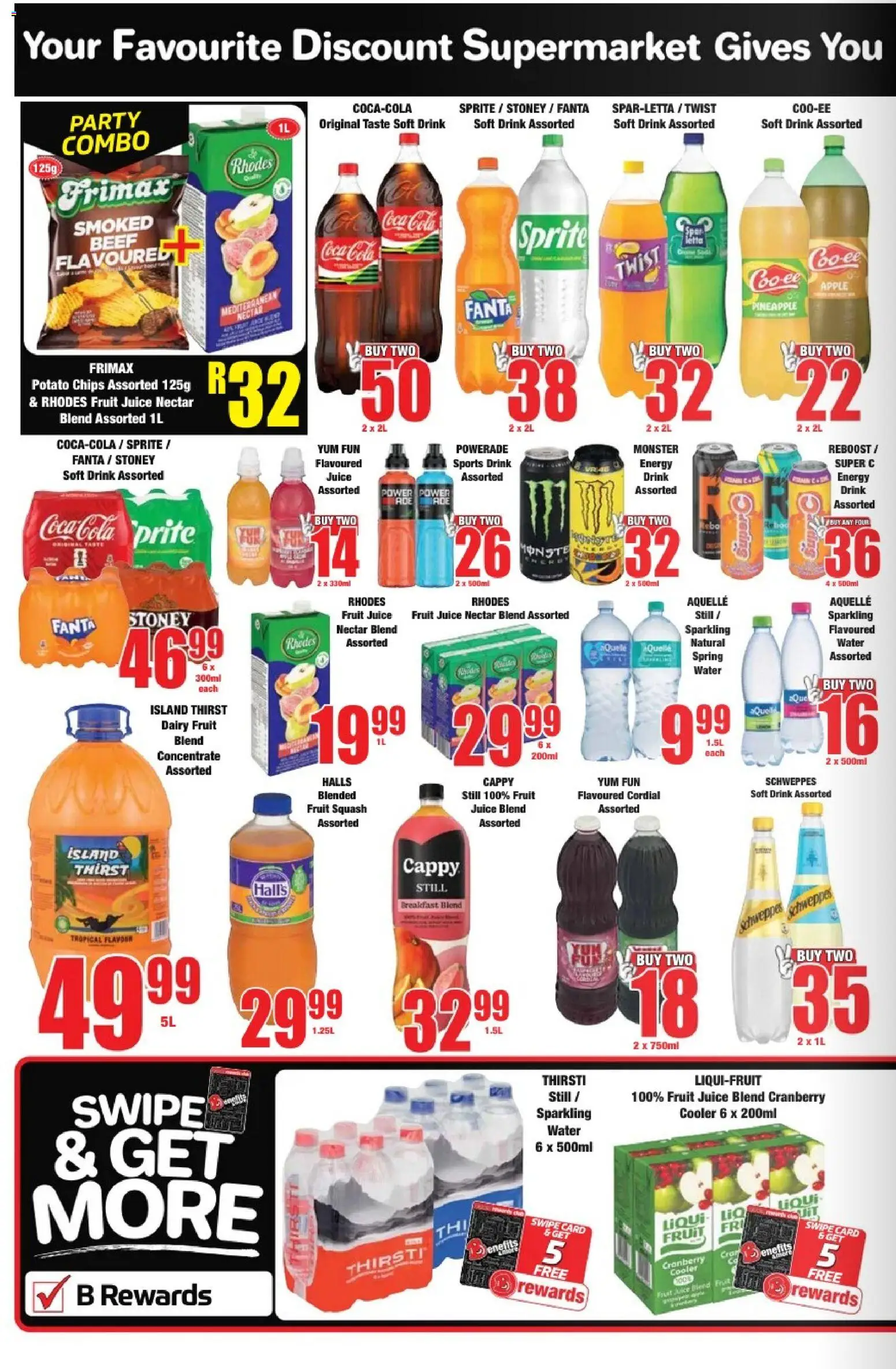 New Boxer catalogue – valid from 23.04.2026 | Page: 6 | Products: Juice, Pineapple, Chips, Water