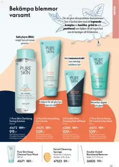 Pure Skin Pore Clearing Peel-off Mask, 50 ml. SALICYLIC ACID + CHARCOAL. Prevent + purify. Blackheads. Weekly use. - Förhandsvisning av reklamblad från butik Oriflame aktuell från 11.03.2026 | Sida: 101