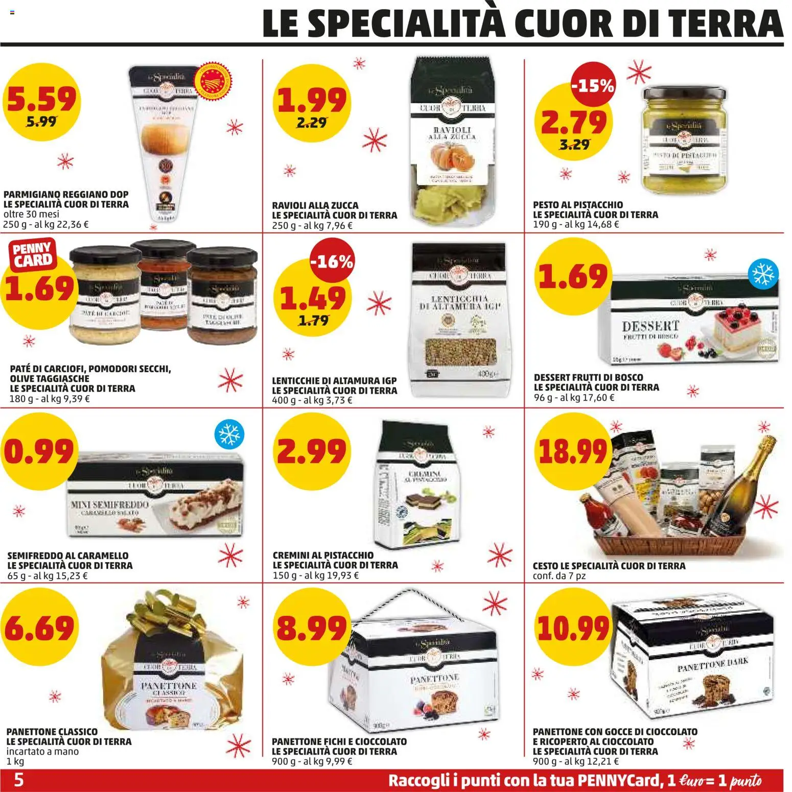 Volantino PENNY del 01.12.2025 | Pagina: 5 | Prodotti: Lenticchie, Olive, Zucca, Parmigiano reggiano