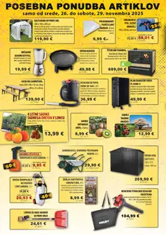 Živex katalog akcije – veljaven od 26.11.2025 | Stran: 2 | Izdelki: Teza, Prevleka, Miza, Štedilnik