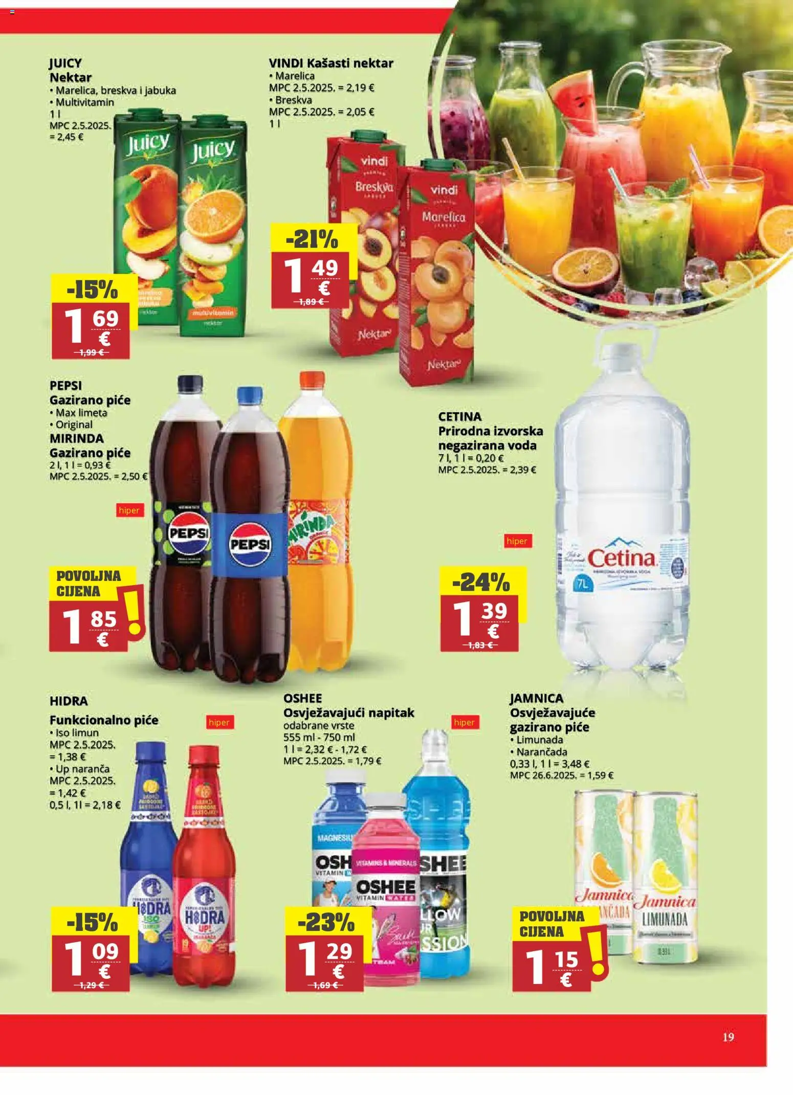 Ribola katalog | vrijedi od 25.02.2026 | Stranica: 19 | Proizvodi: Jamnica, Limun, Breskva, Limeta