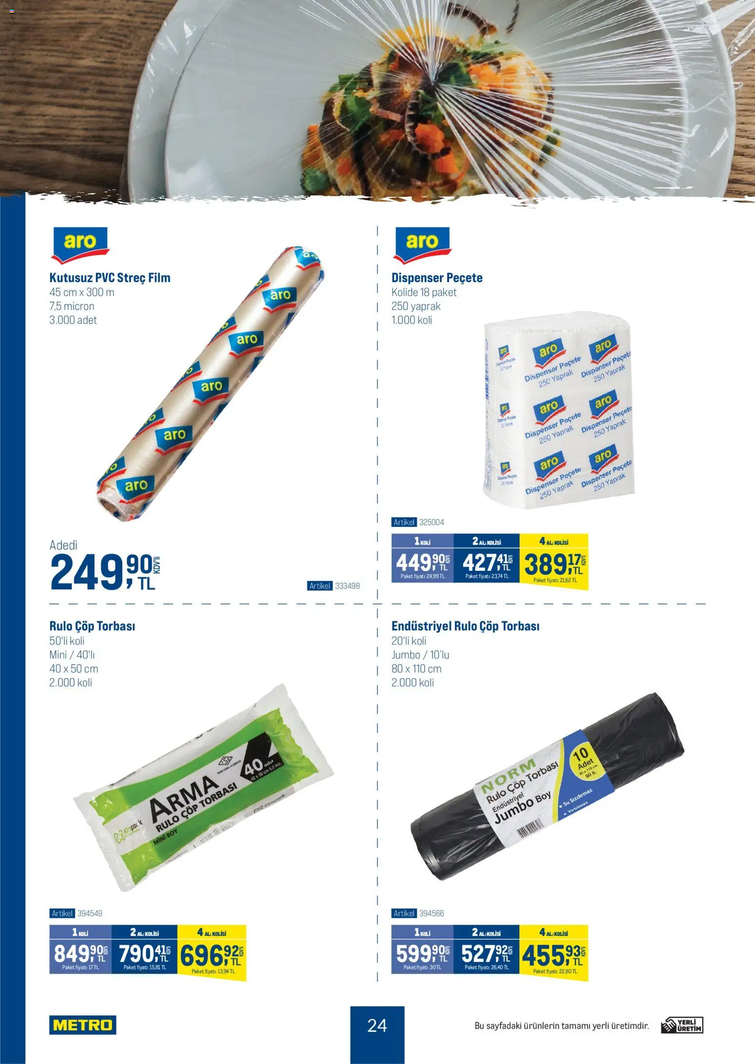 Metro - Dünya Mutfakları - 05.11.2025 tarihinden itibaren geçerlidir | Sayfa: 24 | Ürünler: Çöp torbası, Su