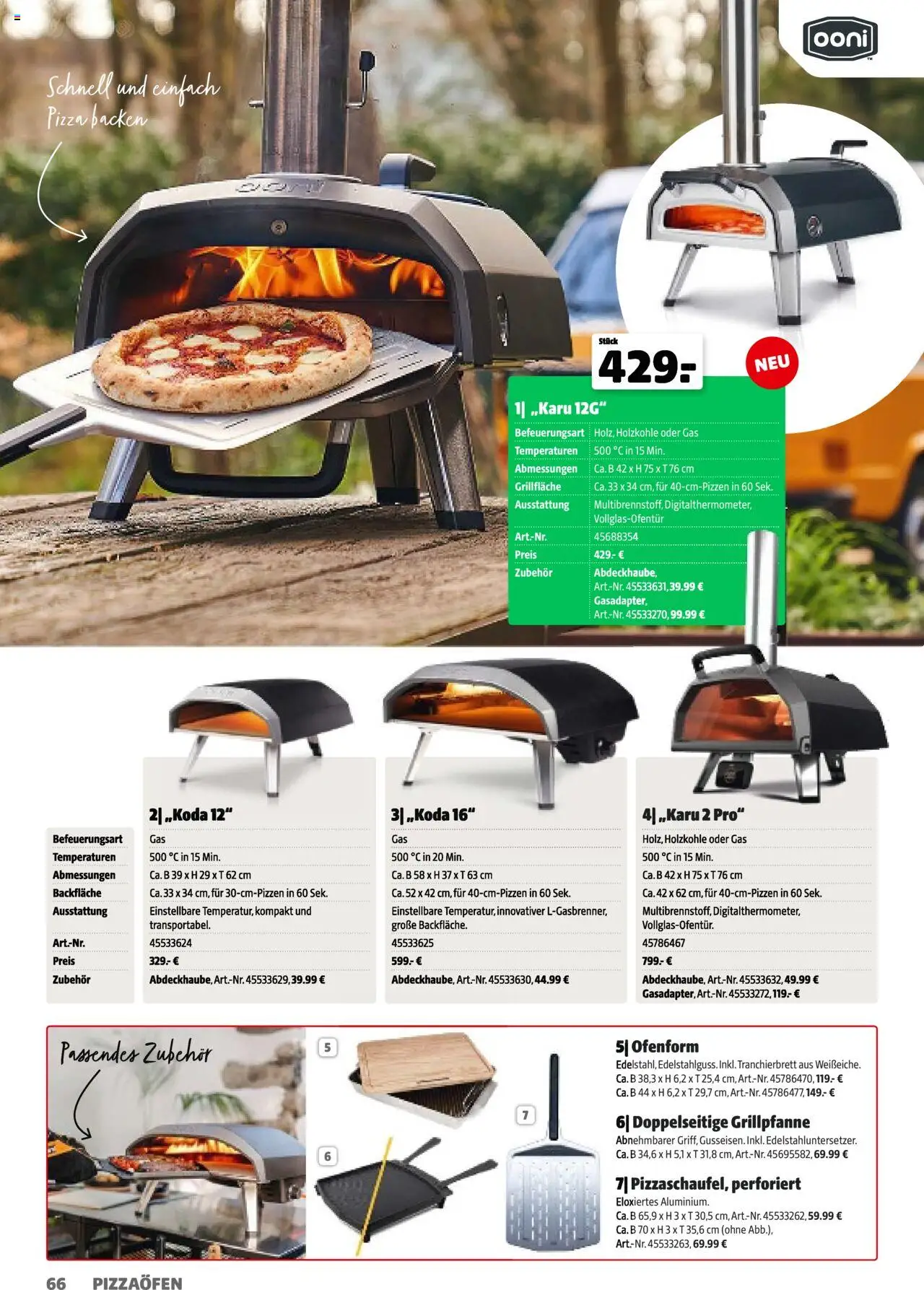 Hagebau Gartenkatalog 2025 gültig ab 05.03.2025 | Seite: 66 | Produkte: Pizza