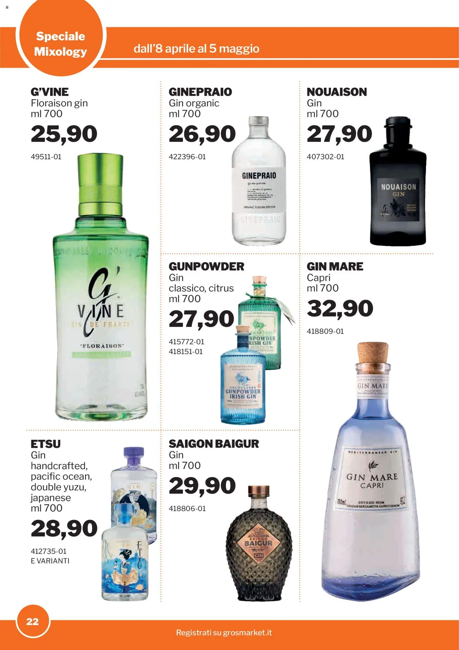 Volantino Sogegross del 08.04.2026 | Pagina: 22 | Prodotti: Gin