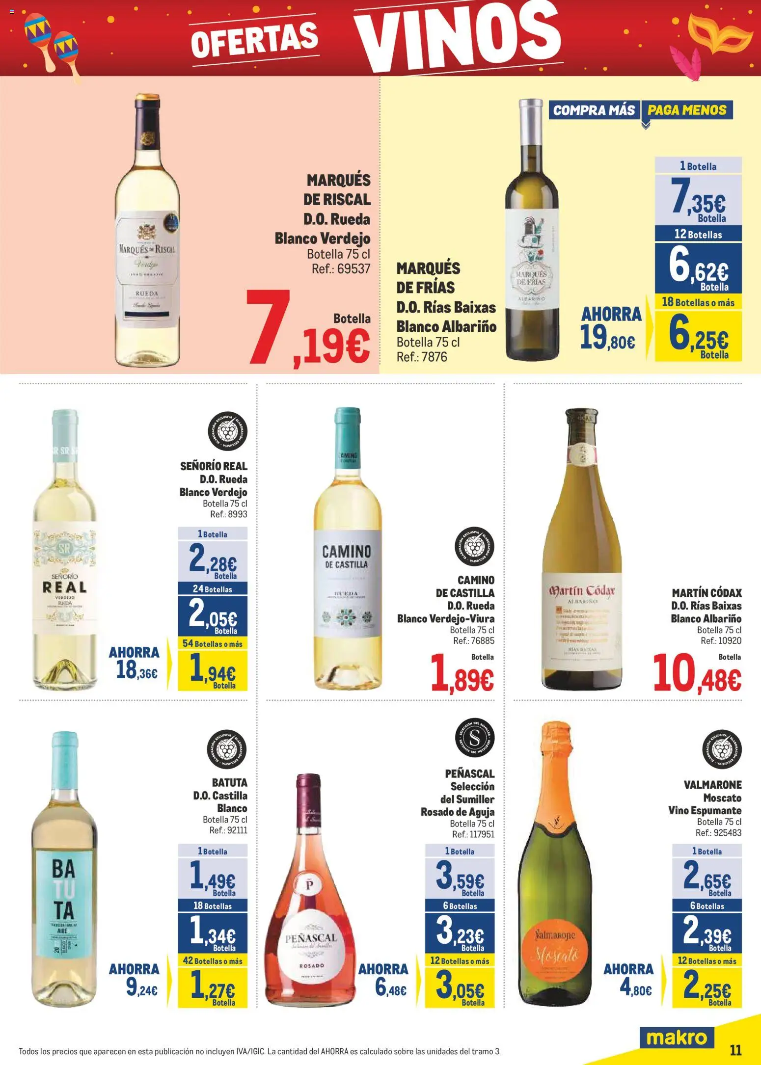 Makro - Precios Canarias │ válido desde el 02.02.2026 | Página: 11 | Productos: Vino