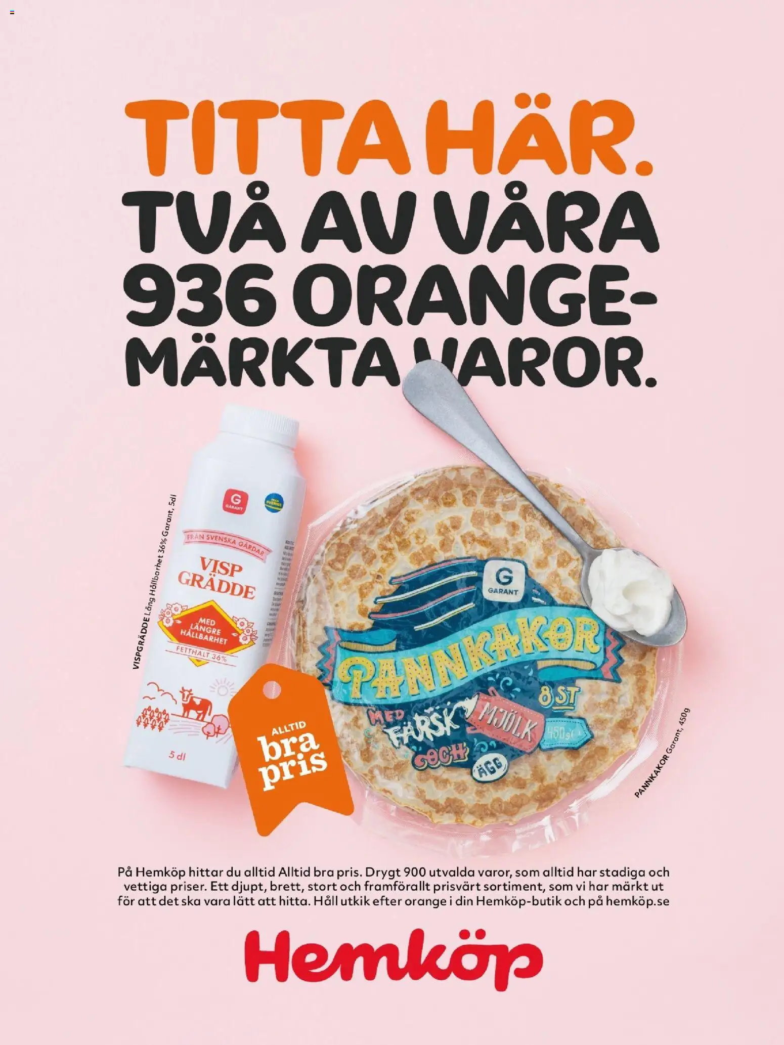 Hemköp reklamblad aktuell från 19.02.2026 | Sida: 37 | Produkter: Visp, Häll, Grädde, Vispgrädde