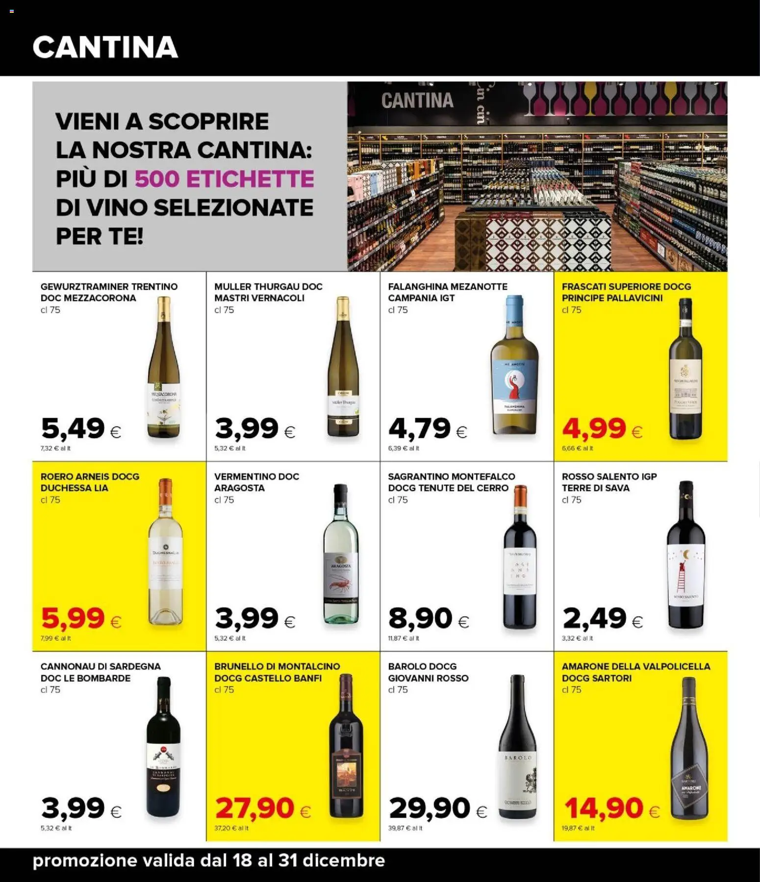 Volantino Oasi del 18.12.2025 | Pagina: 34 | Prodotti: Tè, Vino