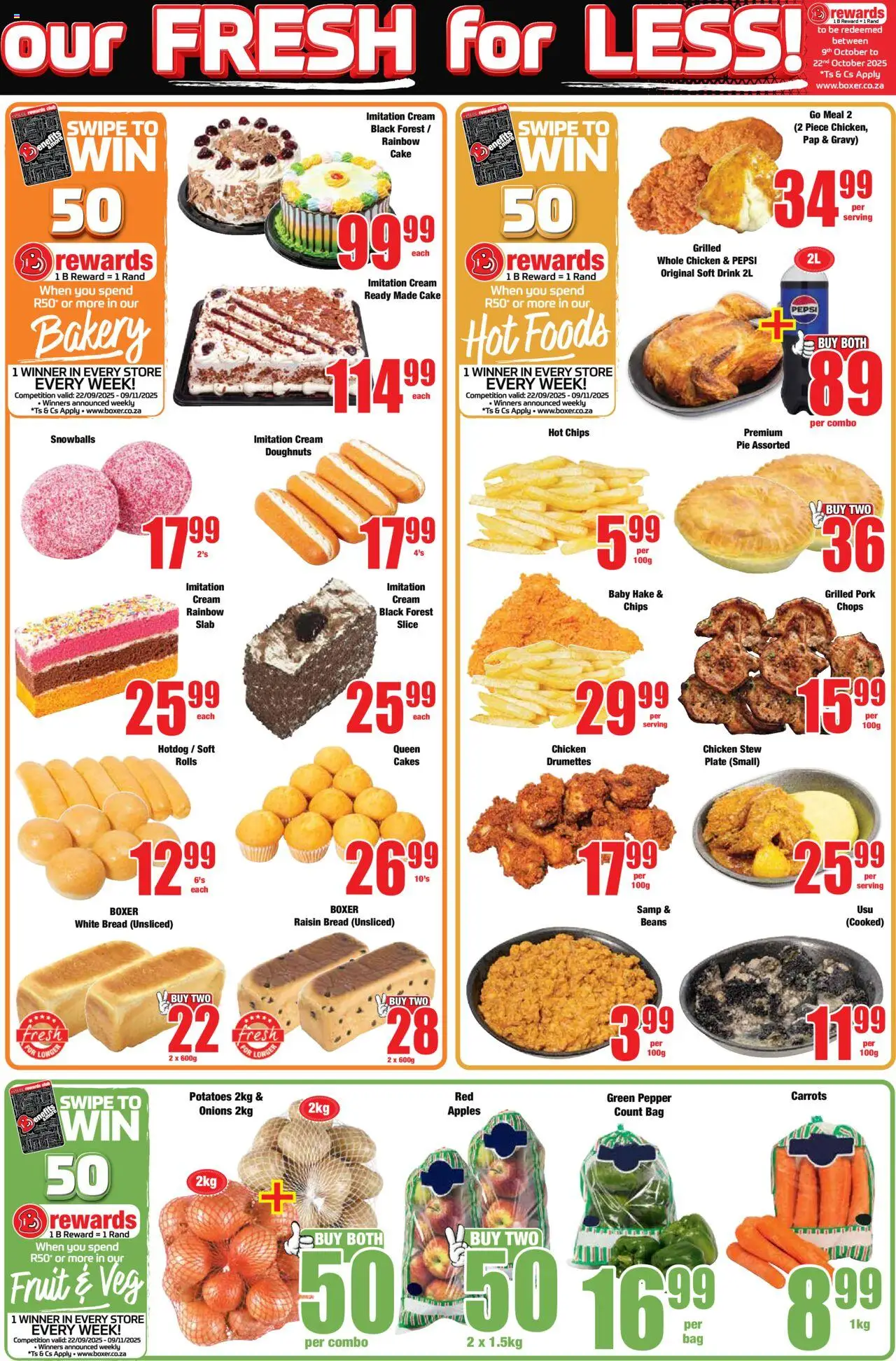 New Boxer catalogue – valid from 22.09.2025 | Page: 3 | Products: Chicken, Cream, Potatoes, Onions