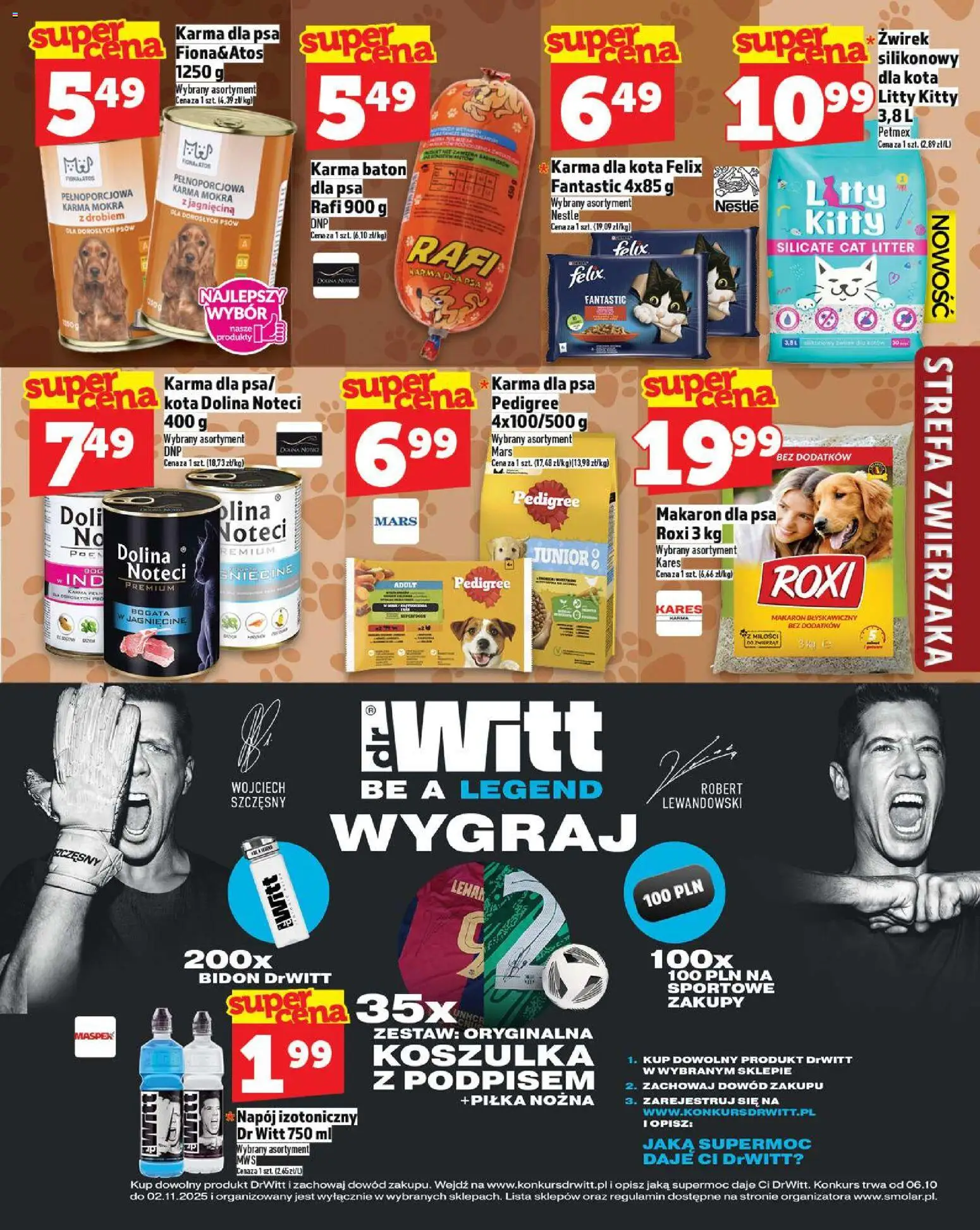 Topaz Gazetka od 30.10.2025 | Strona: 17 | Produkty: Jagnięcina, Pedigree, Baton, Karma dla kota
