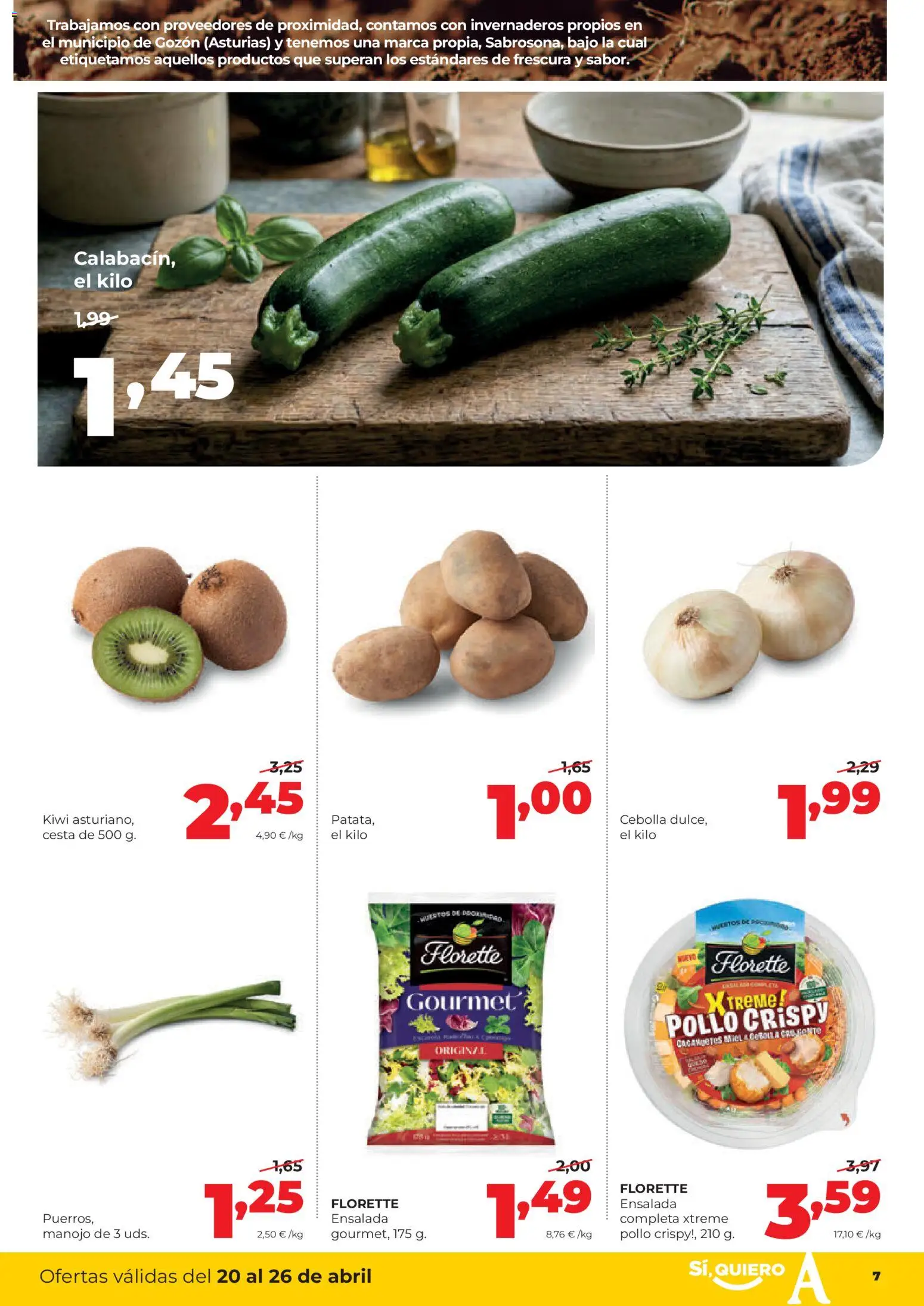 Alimerka folleto Castilla y León │ válido desde el 20.04.2026 | Página: 7 | Productos: Ψηφιακή κάμερα, Ensalada, Παγωμένο τσάι, Cesta