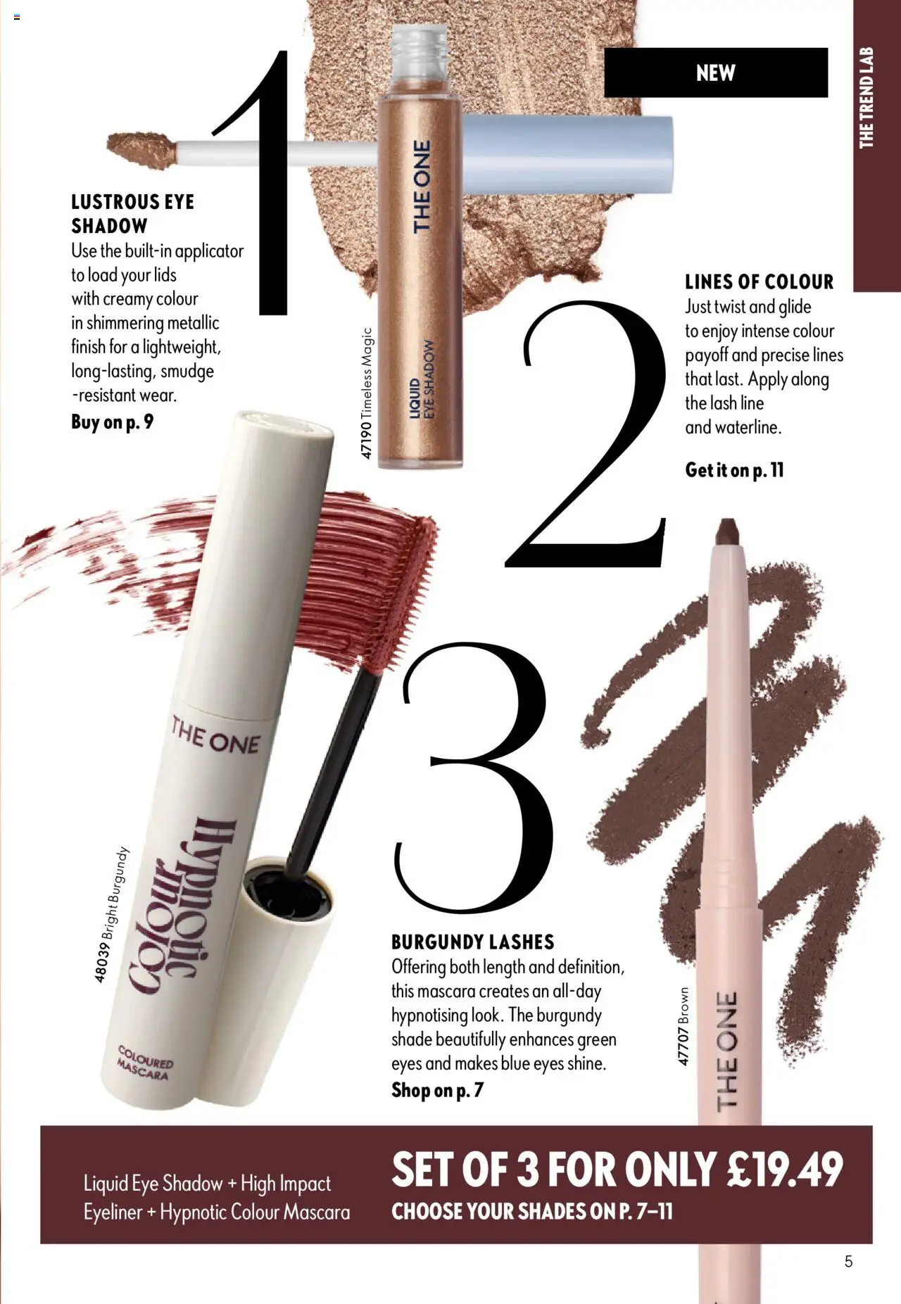  | Page: 5 | Products: Mascara, Eye shadow, Eyeliner