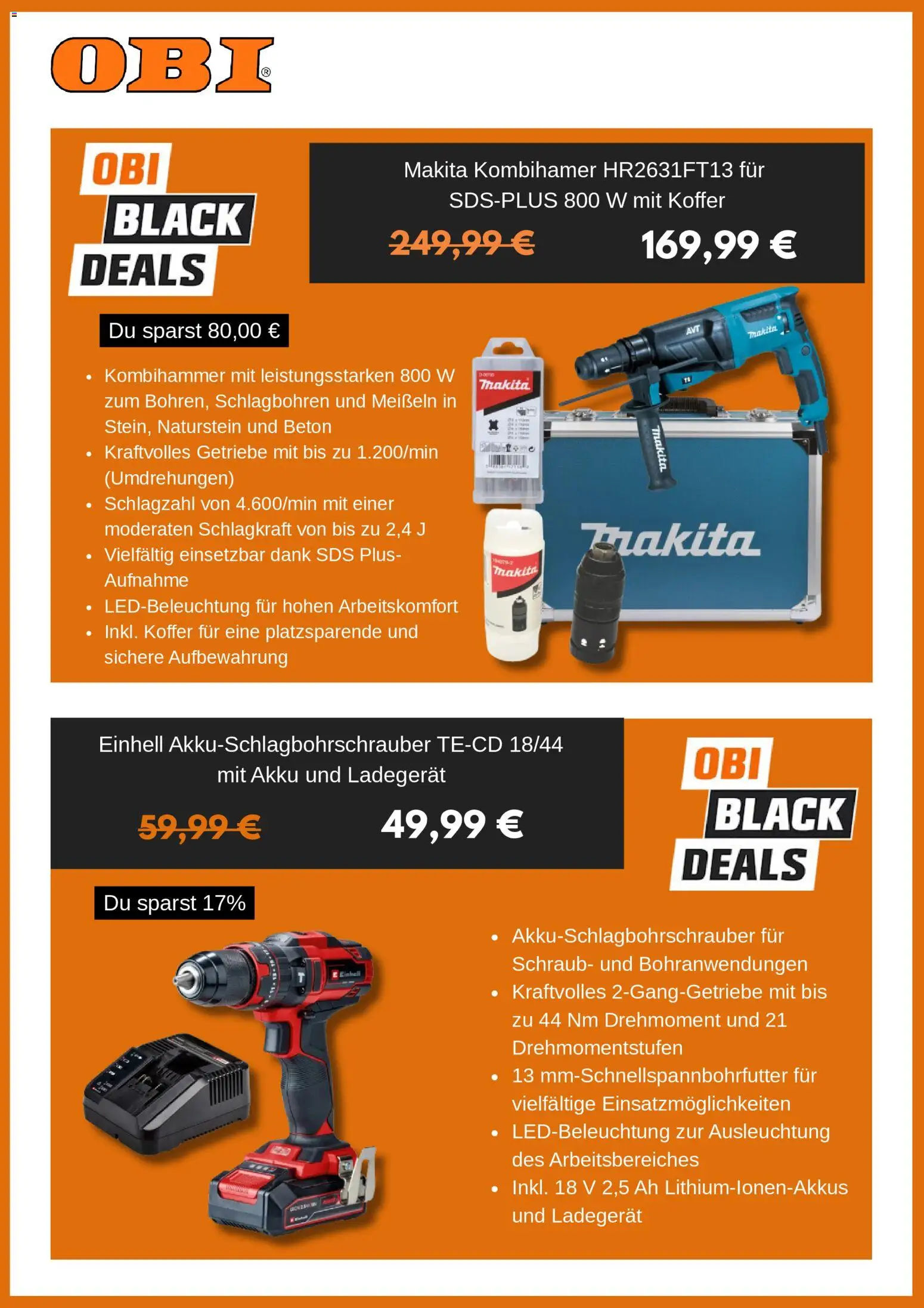Obi - Black Friday – gültig ab 27.11.2025 | Seite: 4 | Produkte: Koffer, Ladegerät