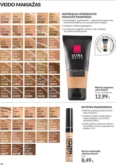 AVON akcijos nuo 01.09.2025 | Puslapis: 46 | Prekių: Makiažo pagrindas, Maskuoklis, Makiažas