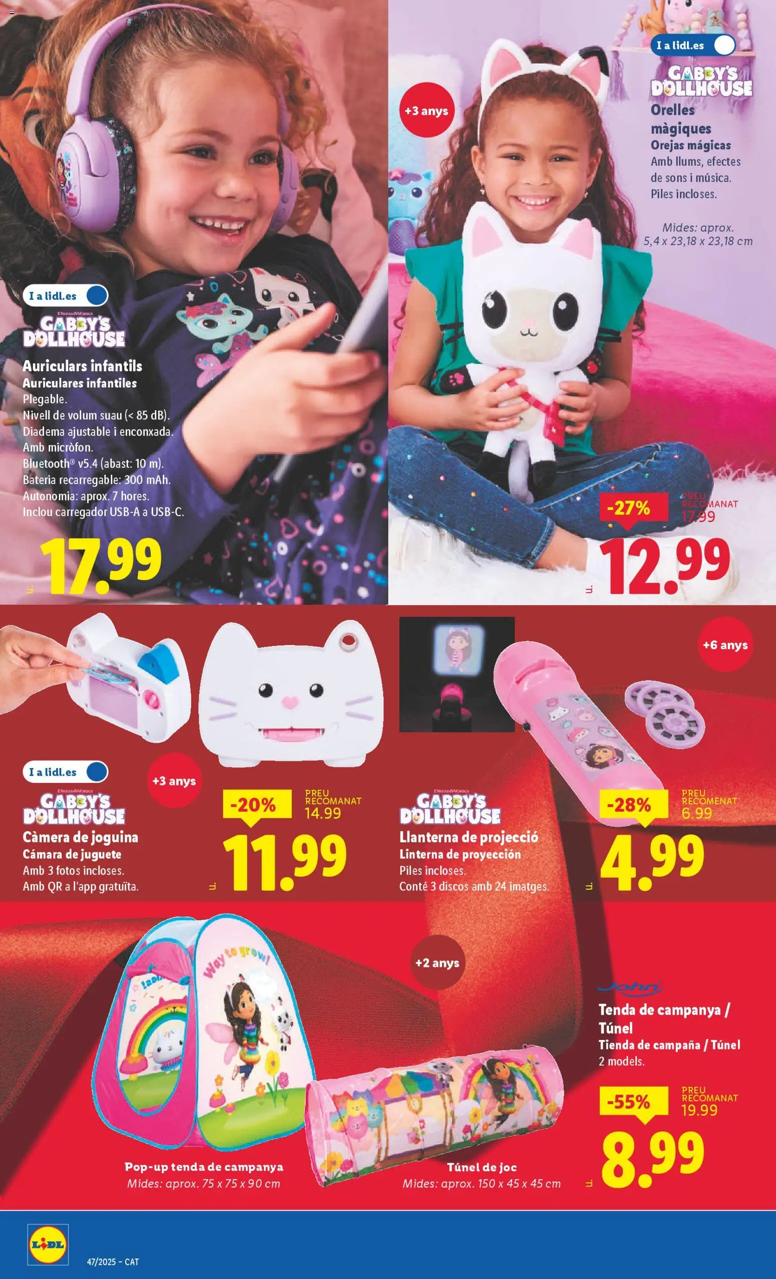 Lidl folleto de bazar │ válido desde el 17.11.2025 | Página: 12 | Productos: Auriculares, Cámara, Batería