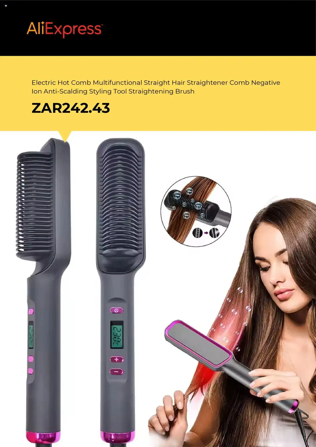 AliExpress Specials │ valid from 14.08.2025 | Page: 3 | Products: Hair straightener, Brush