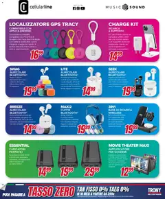 Anteprima del volantino Trony Sardegna catalogo valido a partire dal 15.01.2026 | Pagina: 20 | Prodotti: Auricolari, Schermo, Audio, Batteria