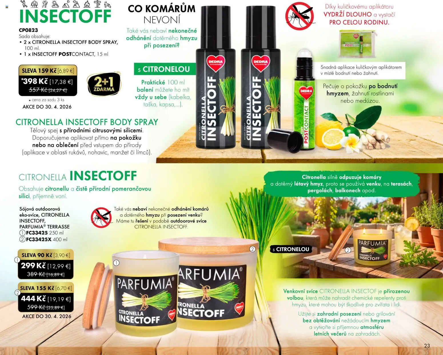 Nové Dedra akcie – leták je platný od 01.04.2026 | Strana: 23