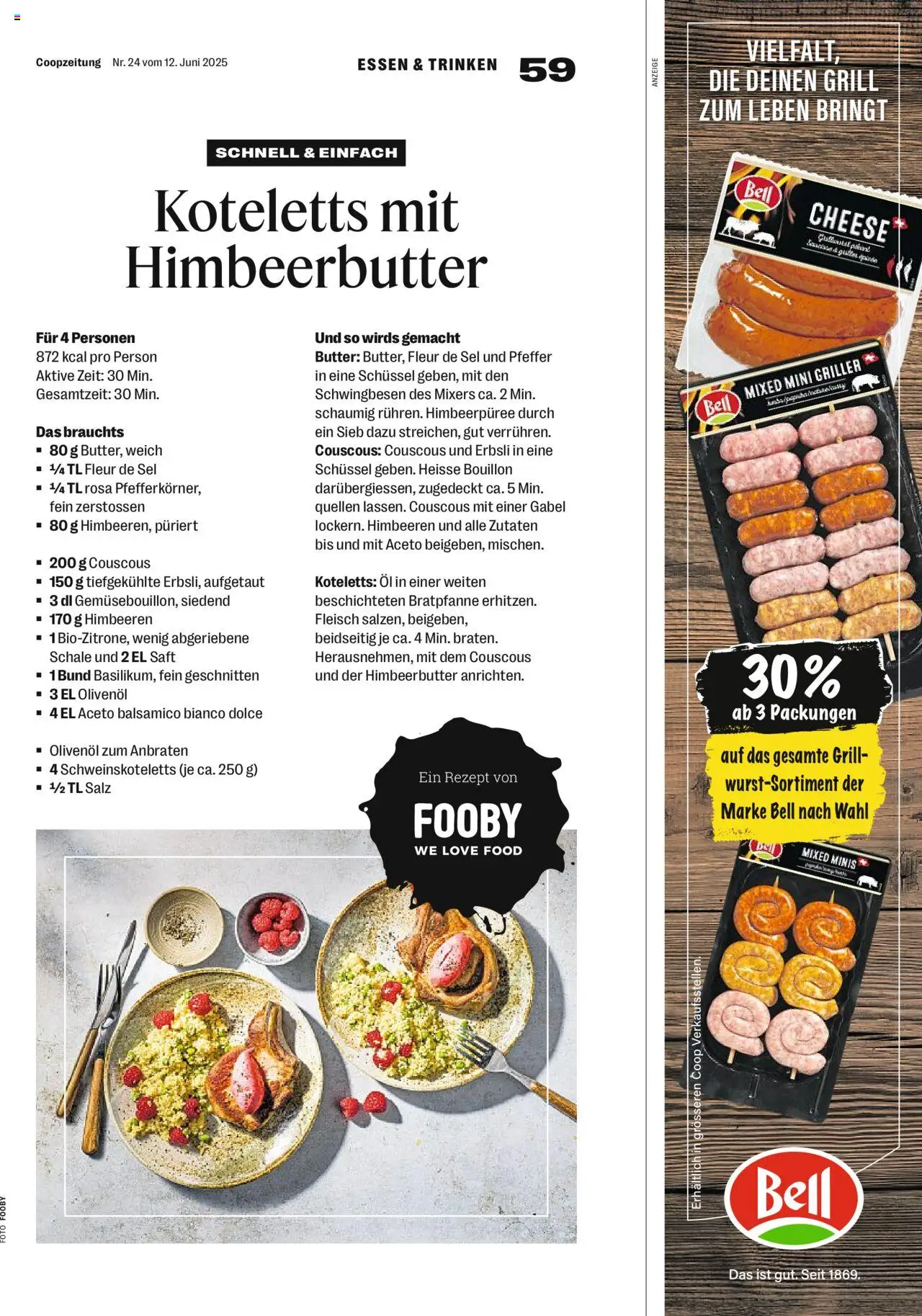 Coop - Magazin ab 12.06.2025 | Seite: 59 | Produkte: Butter, Öl, Pfeffer, Salz