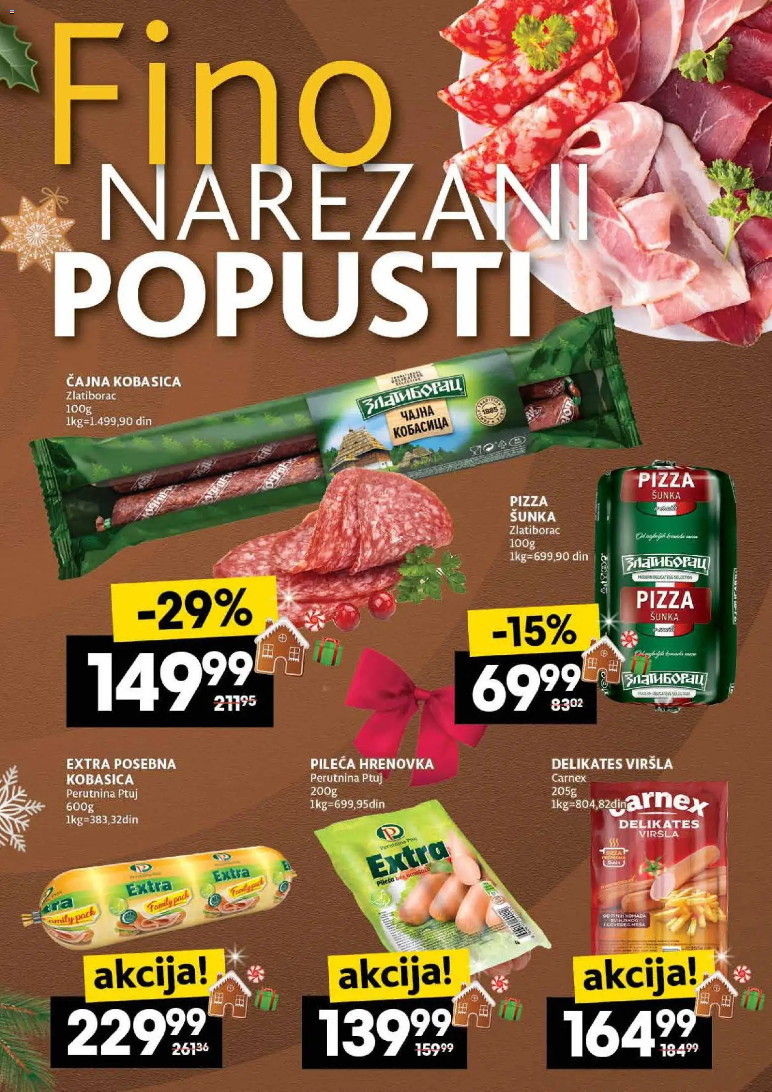 Roda katalog - važi od 04.12.2025 | Strana: 7 | Proizvode: Perutnina Ptuj, Šunka, Pizza šunka, Kobasica