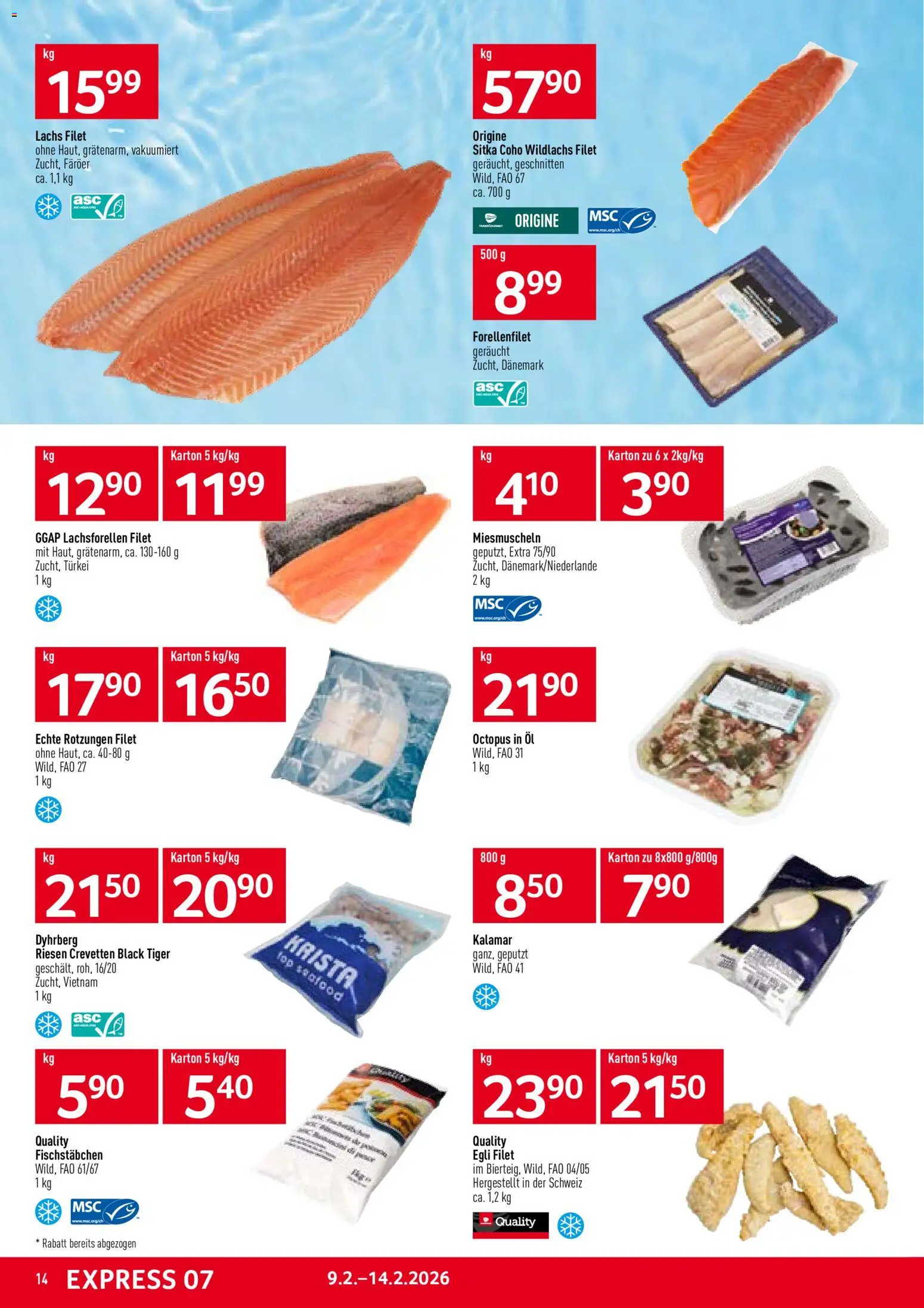Prodega Aktionen – gültig ab 09.02.2026 | Seite: 14 | Produkte: Öl, Lachs