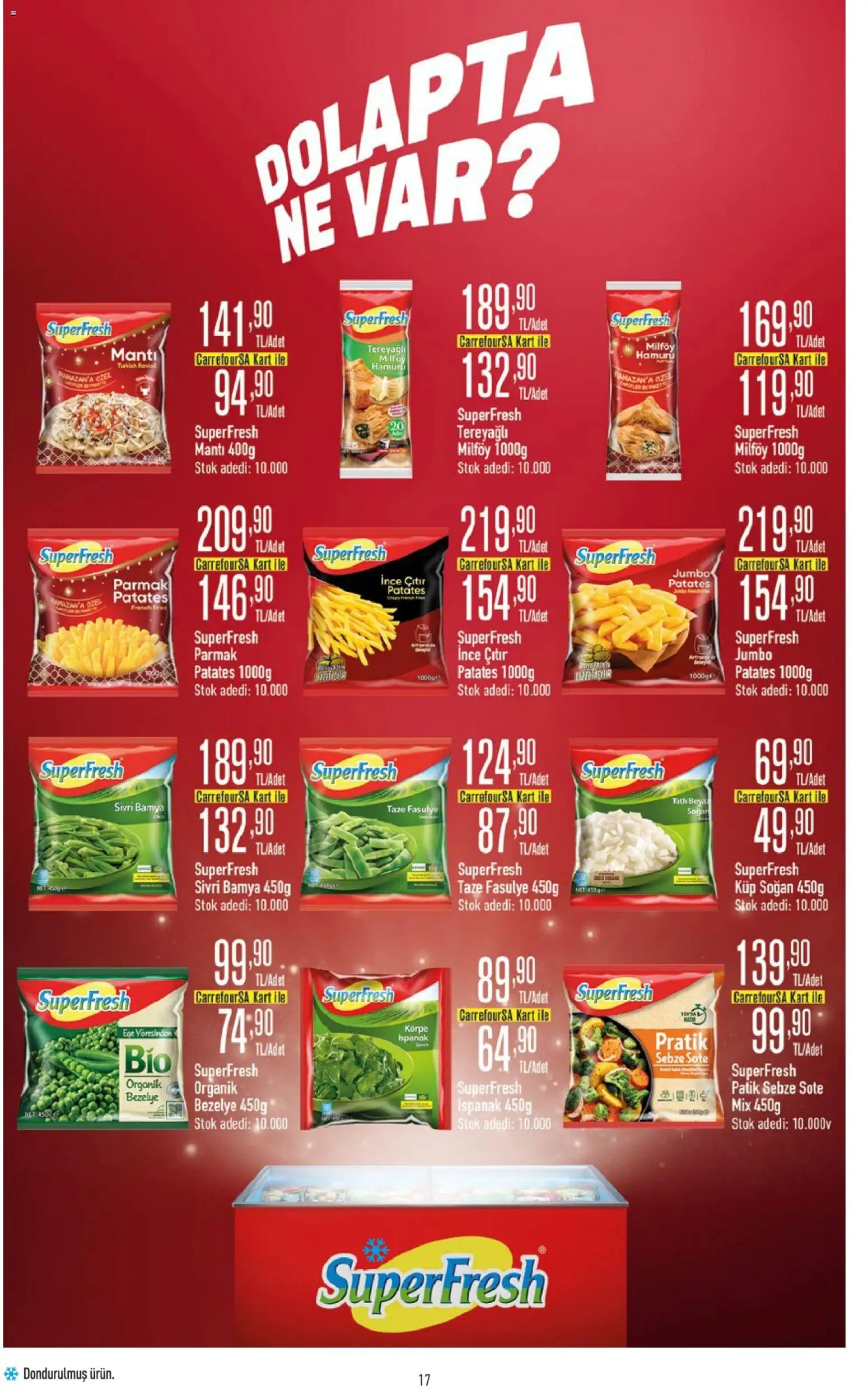 CarrefourSA Katalog - 09.02.2026 tarihinden itibaren geçerlidir | Sayfa: 17 | Ürünler: Fasulye, Patates, Soğan, Bamya