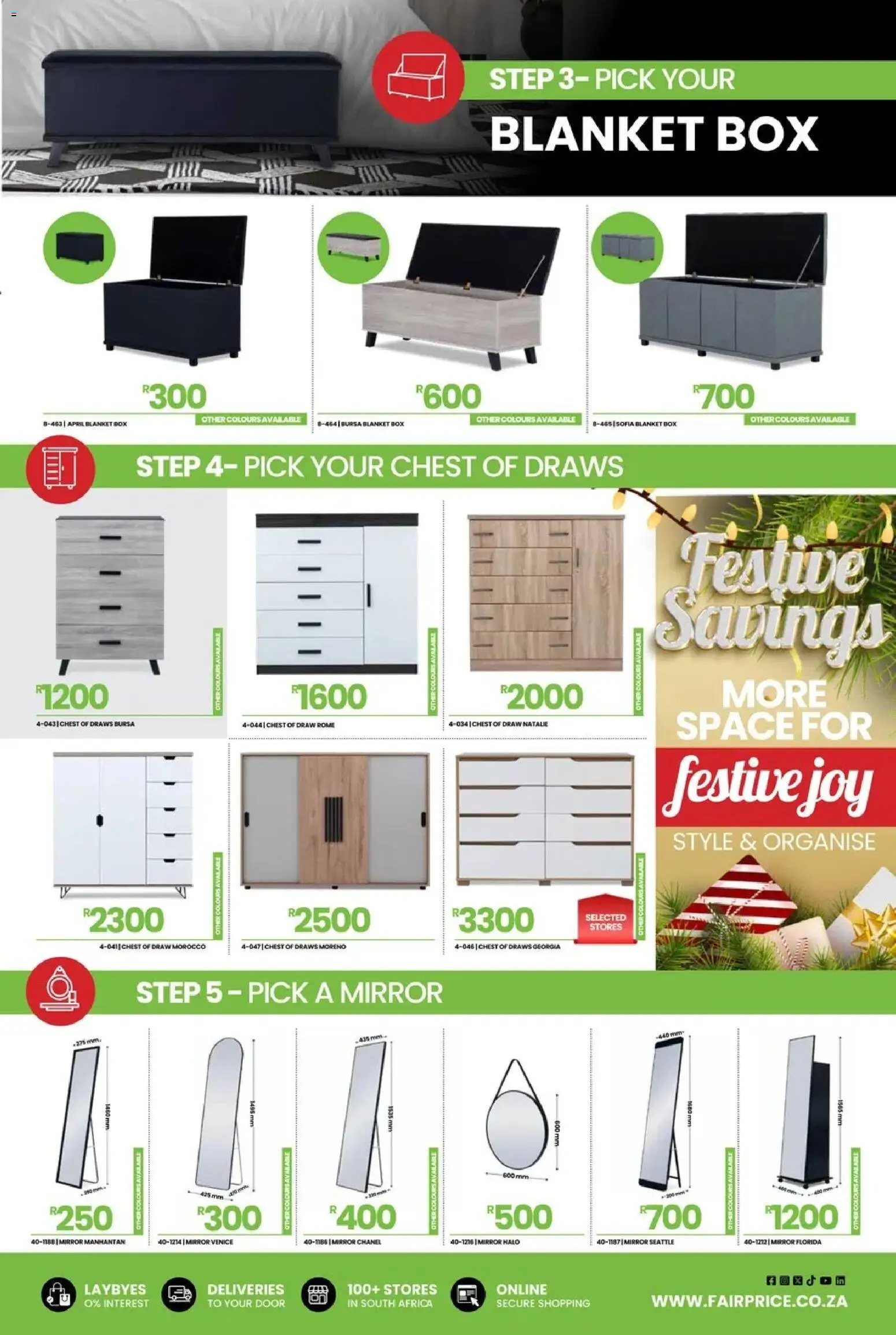 New Fair Price catalogue – valid from 01.12.2025 | Page: 17 | Products: Blanket box, Blanket, Box, Mirror