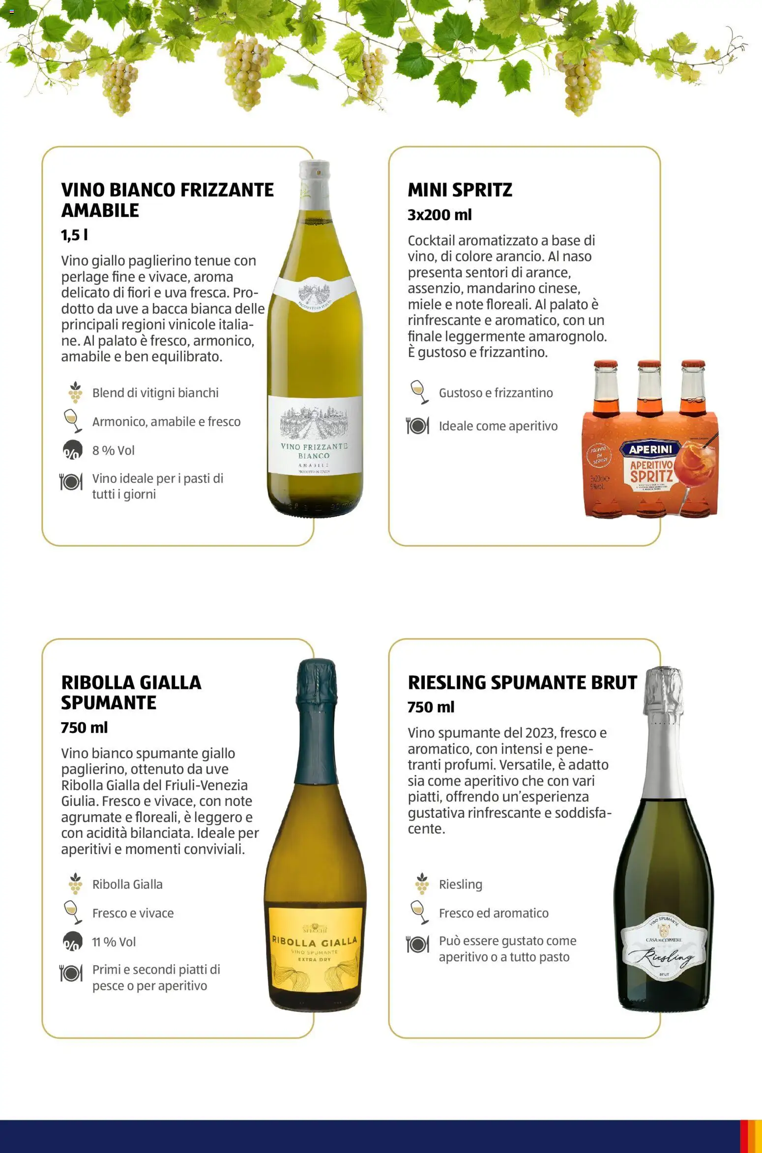 Volantino Aldi del 12.01.2026 | Pagina: 56 | Prodotti: Pesce, Uva, Spumante, Miele