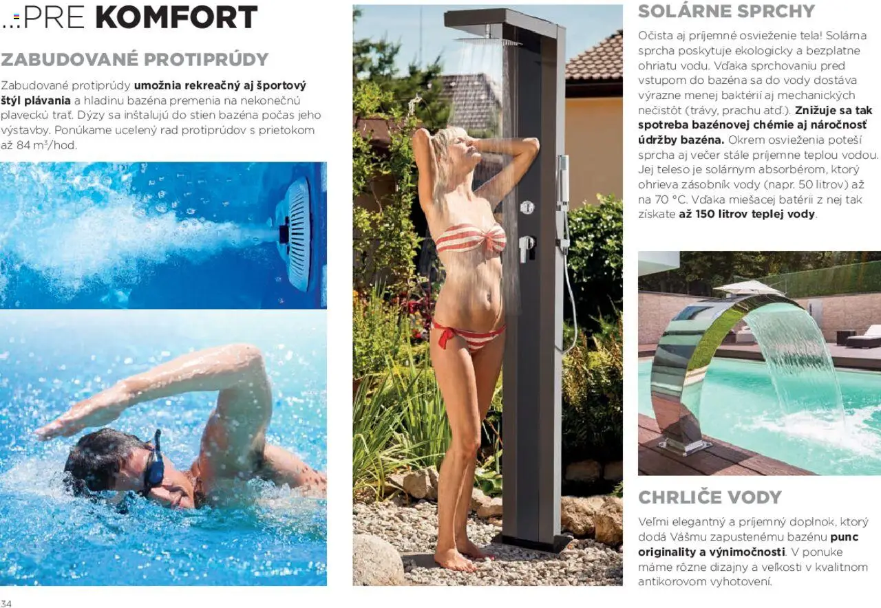 Nové Mountfield akcie – leták je platný od 15.08.2025 | Strana: 34 | Produkty: Sprcha