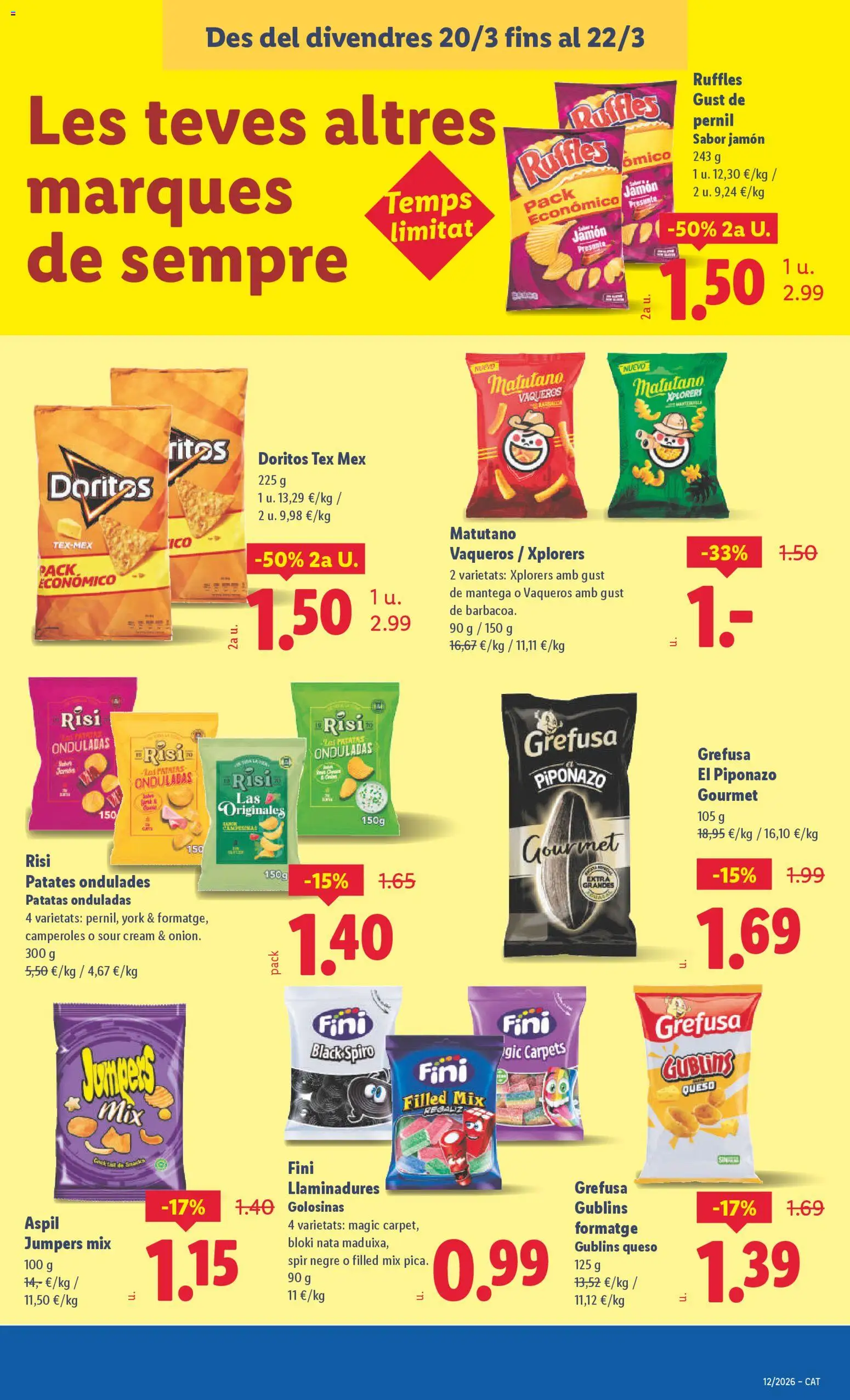 Lidl folleto │ válido desde el 16.03.2026 | Página: 41 | Productos: Queso, Jamón, Golosinas