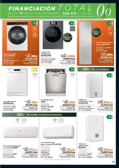 Vista previa El Corte Inglés Black Friday válido desde el 17.11.2025 | Página: 11 | Productos: Lavadora, Secadora, Lavavajillas, Aire acondicionado