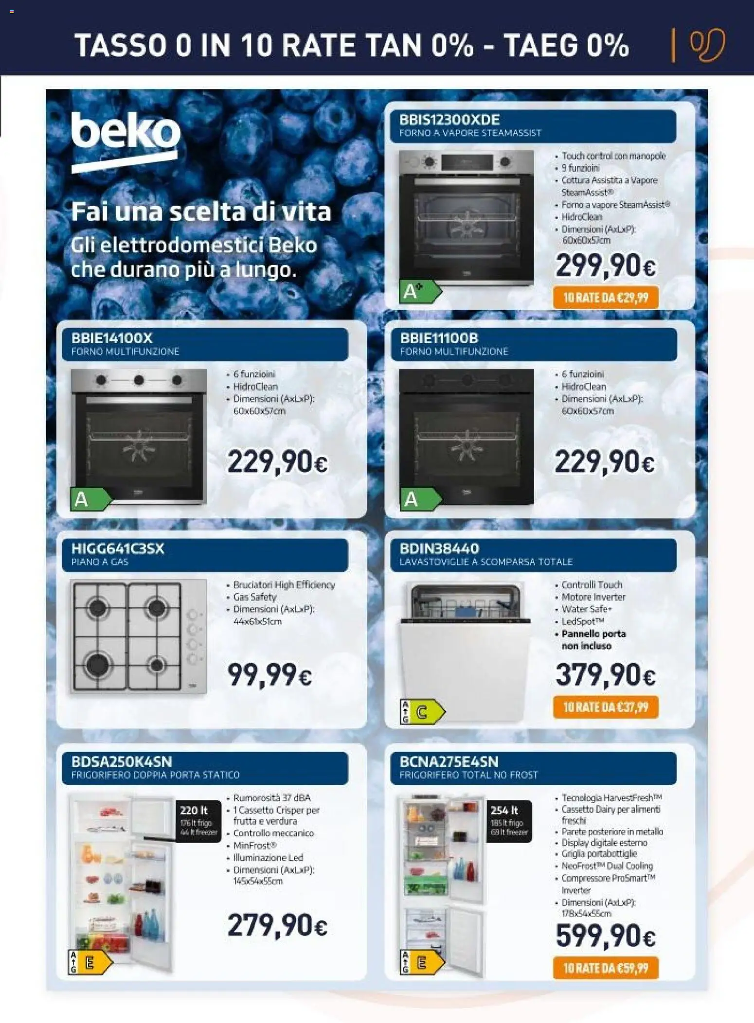 Volantino Unieuro del 27.10.2025 | Pagina: 13 | Prodotti: Compressore, Lavastoviglie, Frigorifero, Griglia