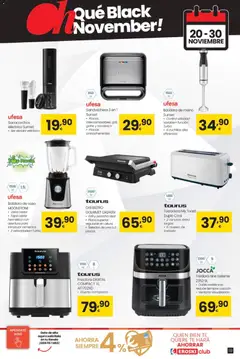 Vista previa Eroski - Black Friday válido desde el 20.11.2025 | Página: 19 | Productos: Té, Plancha, Batidora, Sandwichera