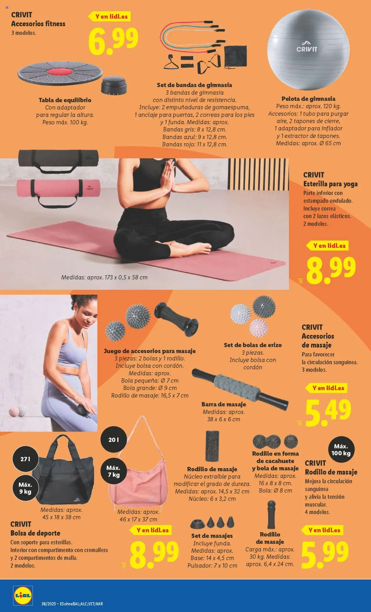 Lidl folleto de bazar │ válido desde el 15.09.2025 | Página: 22 | Productos: Inflador, Bolsa, Adaptador, Peso