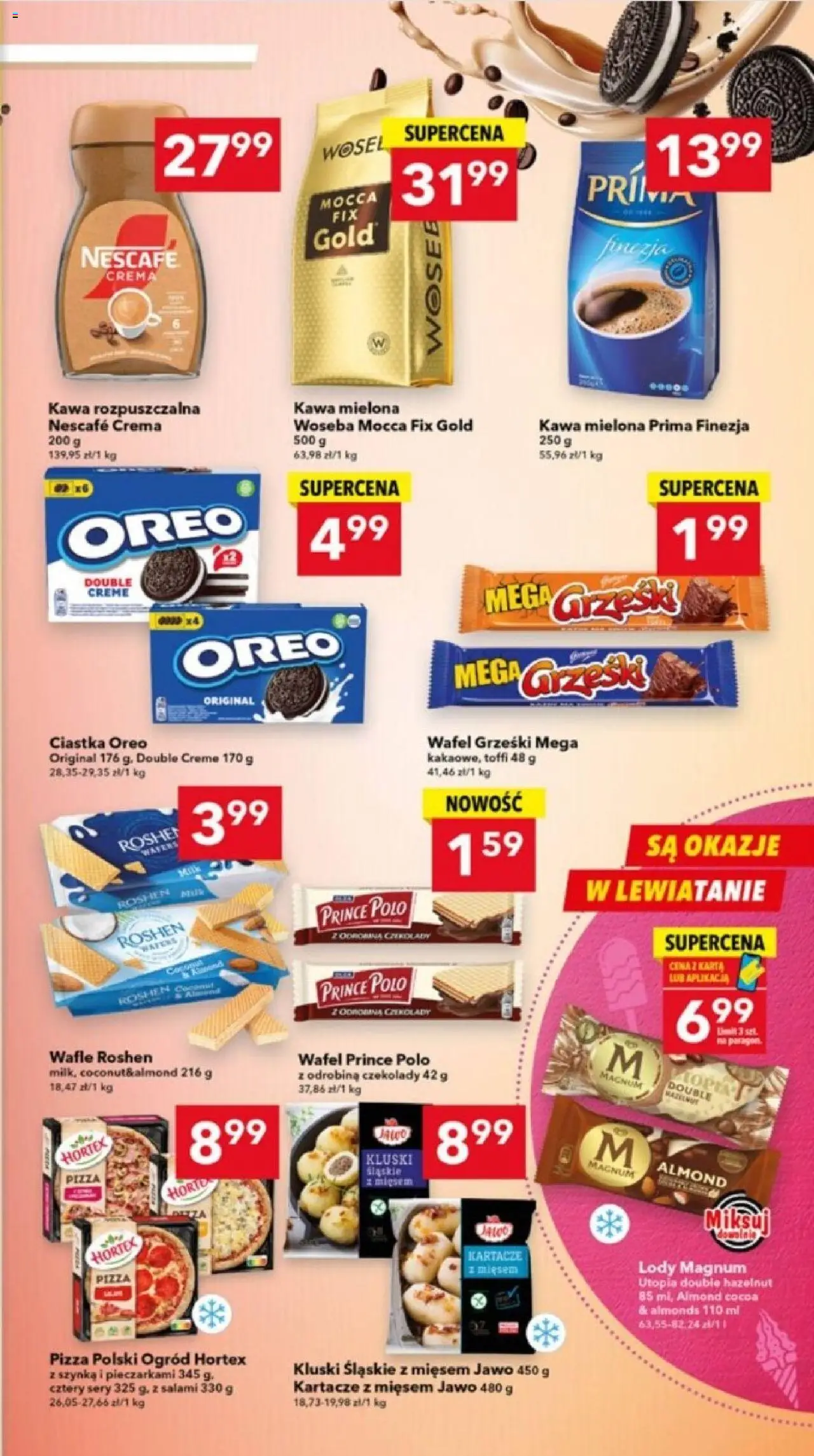 Lewiatan gazetka - Katowice od 13.08.2025 | Strona: 5 | Produkty: Karta, Szynka, Lody Magnum, Ciastka