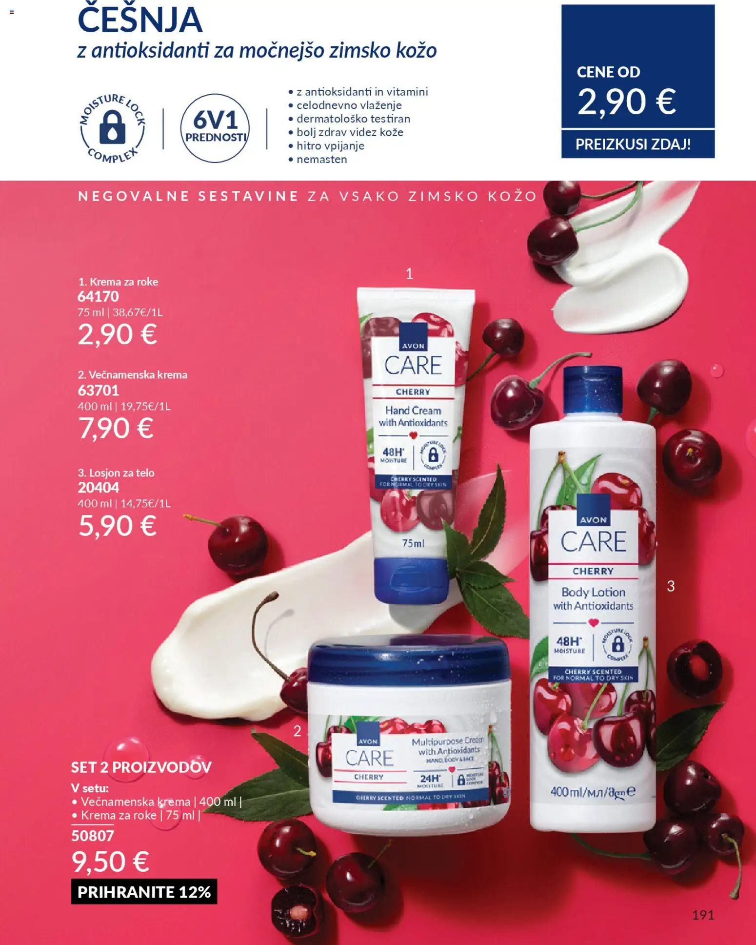 Novi Avon katalog ponudbe – veljaven od 29.12.2025 | Stran: 191 | Izdelki: Krema, Krema za roke