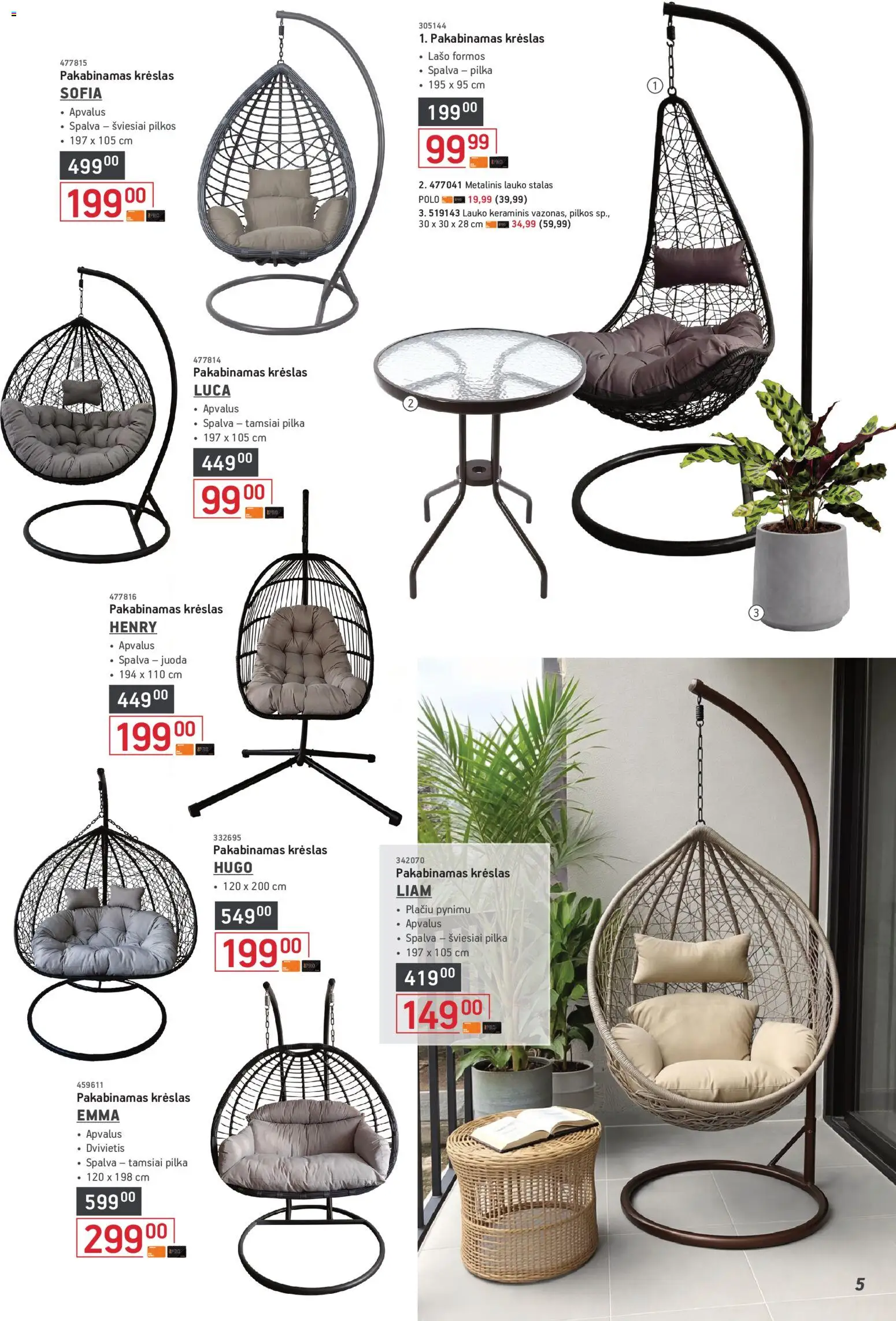 ERMITAŽAS akcijos nuo 04.05.2026 | Puslapis: 5 | Prekių: Stalas