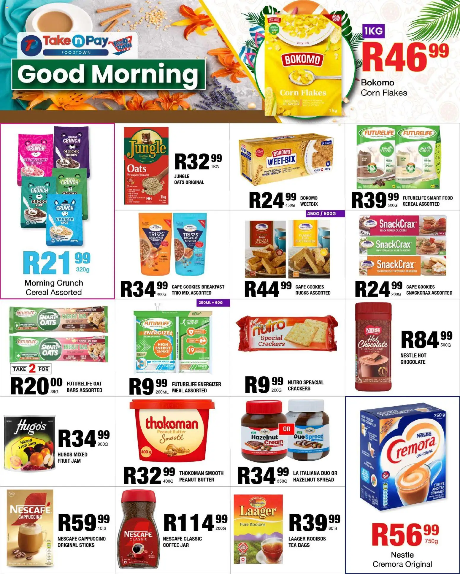 New Take n Pay catalogue – valid from 17.11.2025 | Page: 9 | Products: Corn, Jam, Tea, Water
