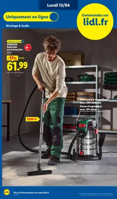 LIDL - Prévisualisation de LIDL catalogue semaine 15 valide à partir de 09.04.2026 | Page: 64 | Produits: Aspirateur, Aspirateur eau et poussière