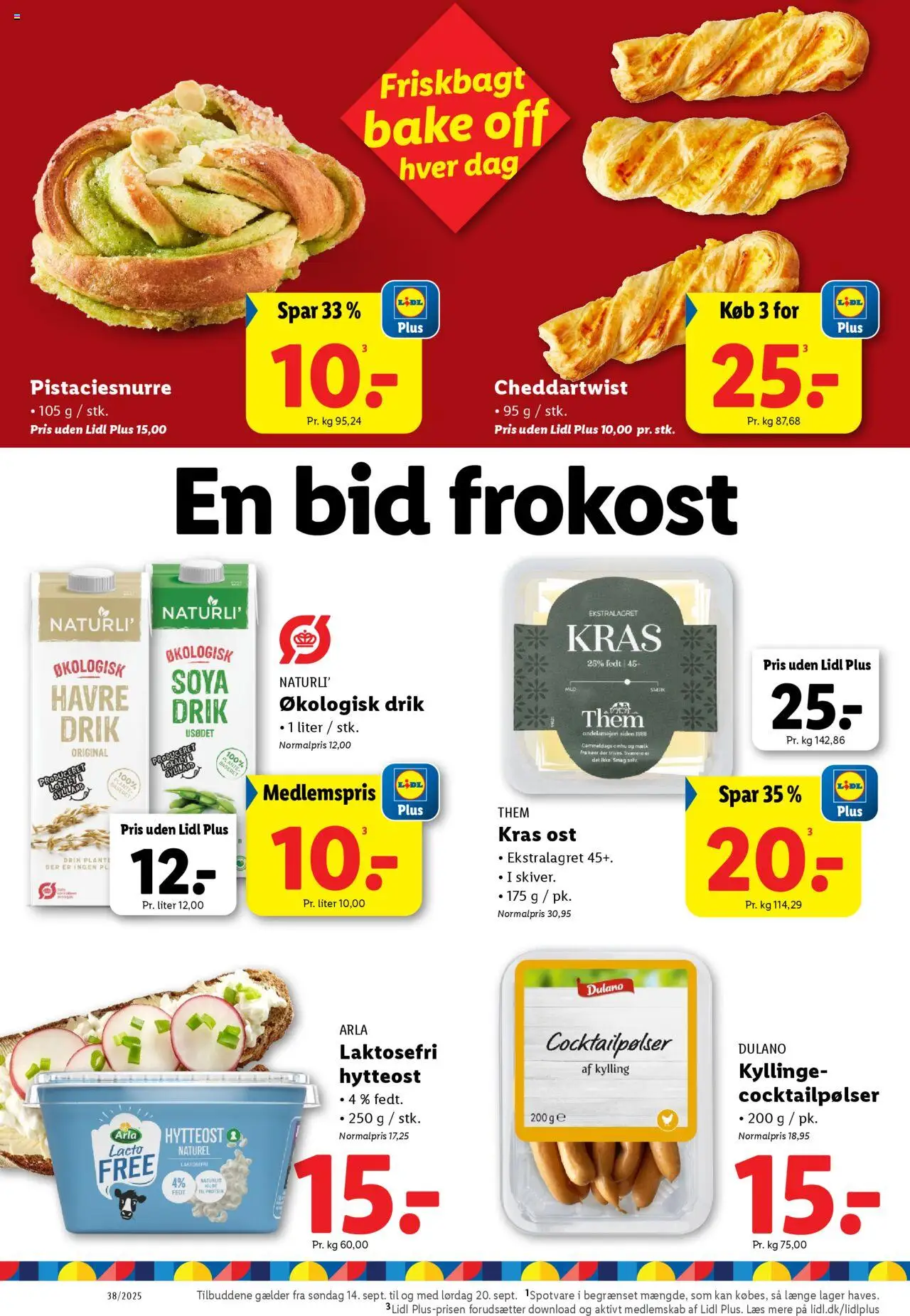 Lidl tilbudsavis – gyldig fra 18.09.2025 | Side: 17 | Produkter: Mælk, Hytteost, Cocktailpølser, Søm