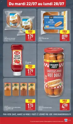  | Page: 23 | Produits: Guacamole, Hot dog, Pain, Ketchup