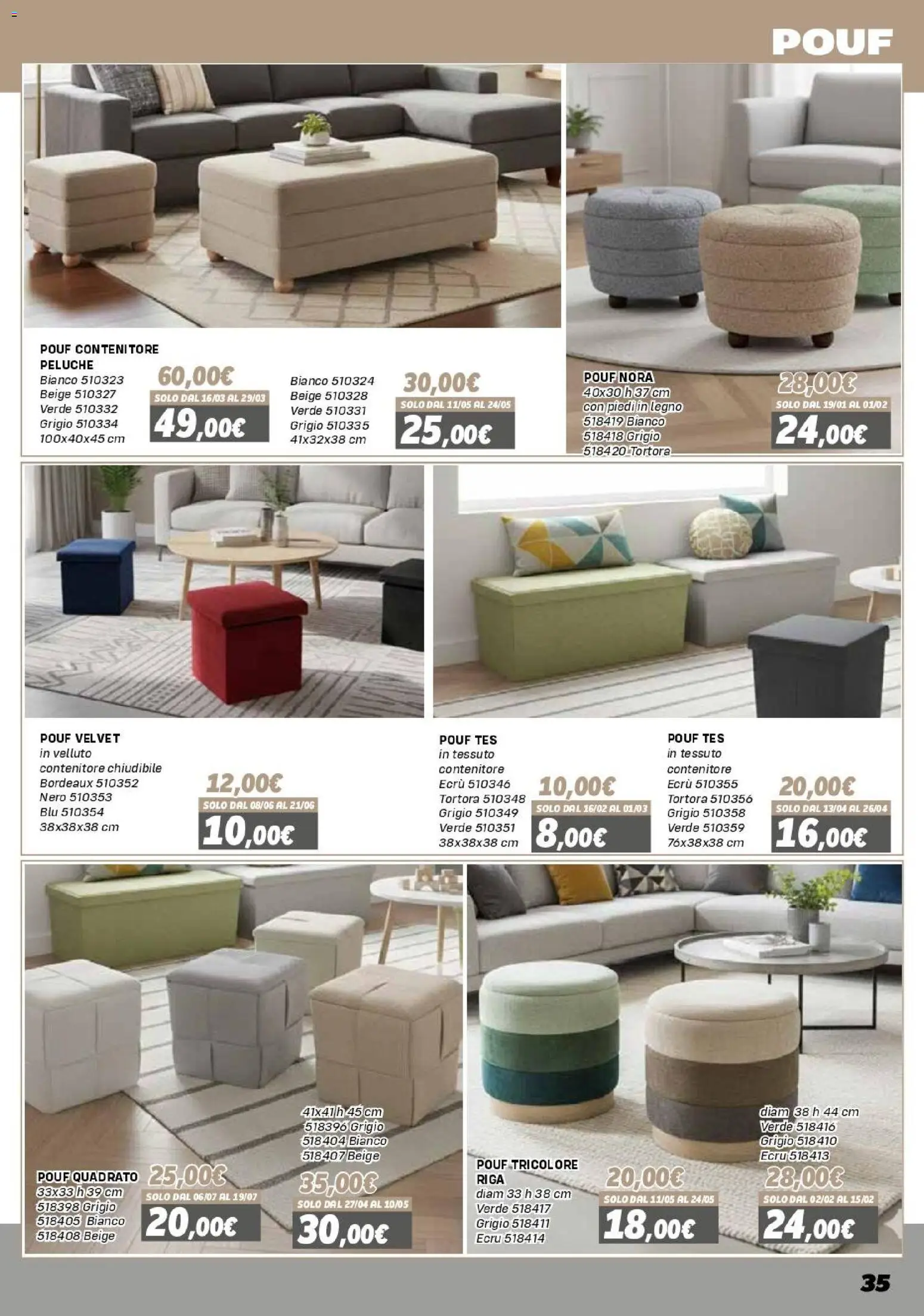 Volantino Orizzonte del 16.01.2026 | Pagina: 35 | Prodotti: Peluche, Contenitore