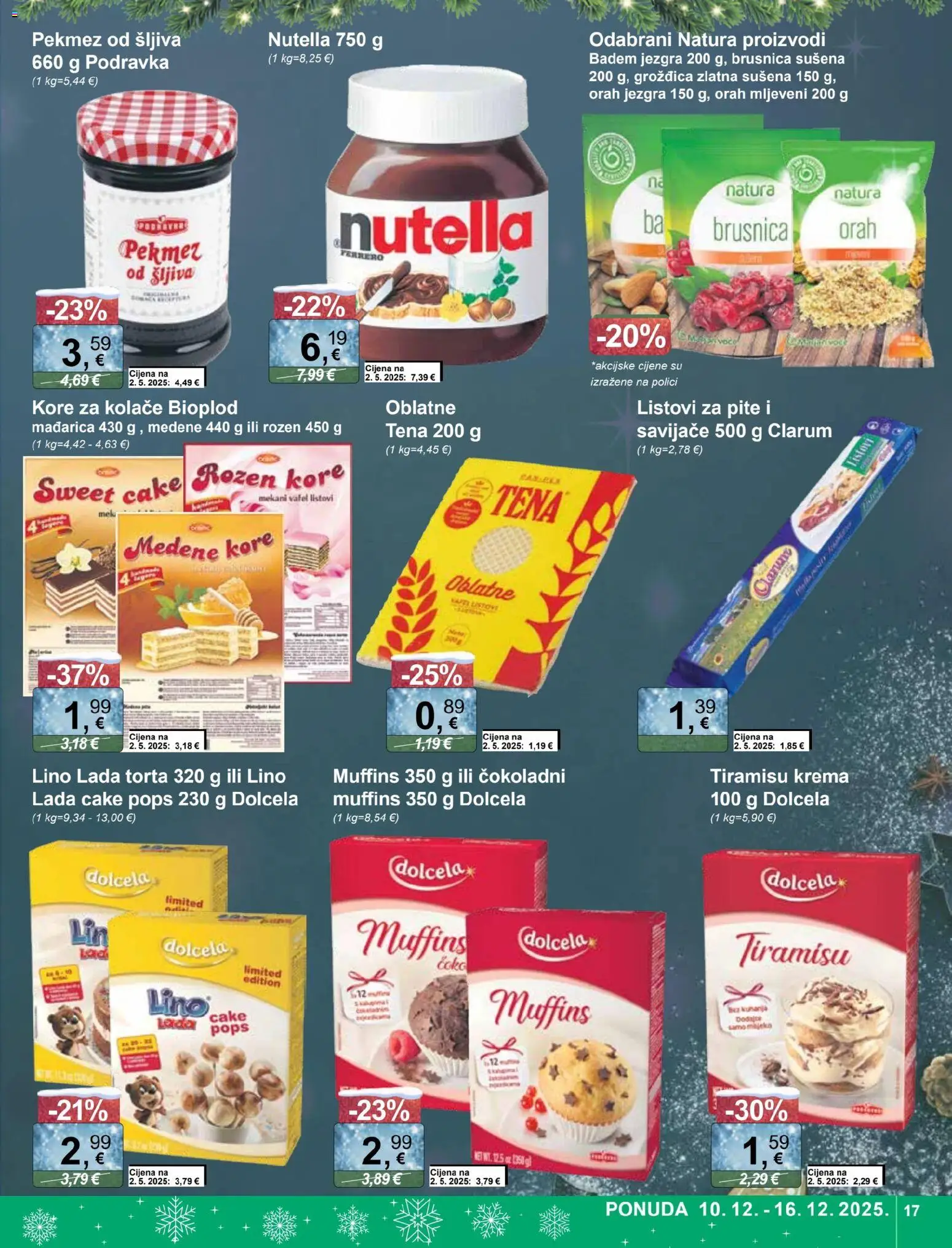 KTC katalog | vrijedi od 10.12.2025 | Stranica: 17 | Proizvodi: Nutella, Lino Lada, Krema, Torta