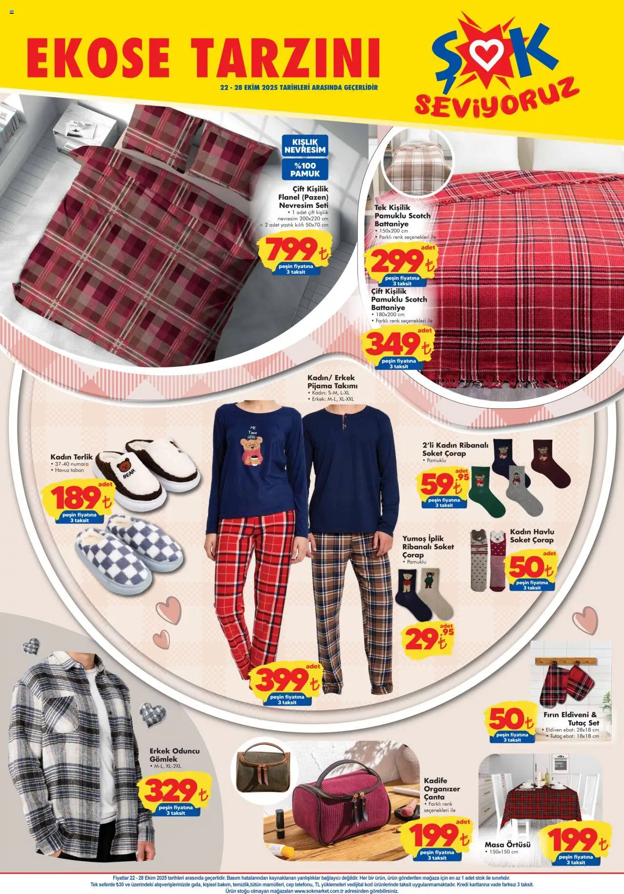 Şok Market Katalog - 22.10.2025 tarihinden itibaren geçerlidir | Sayfa: 5 | Ürünler: Masa, Pijama, Eldiven, Bağlayıcı