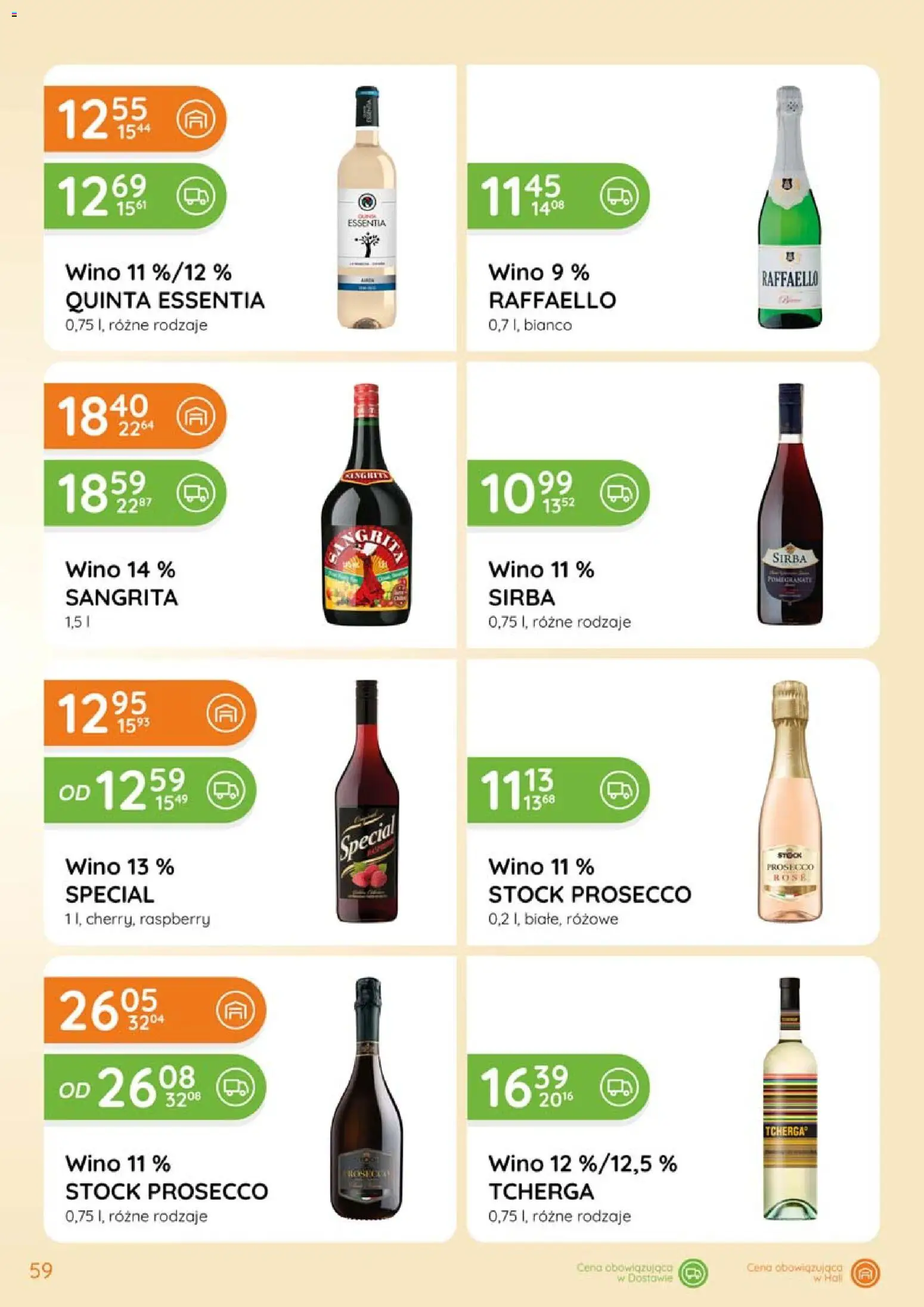Eurocash Gazetka - Katalog Alkoholowy od 01.02.2026 | Strona: 59 | Produkty: Wino, Prosecco