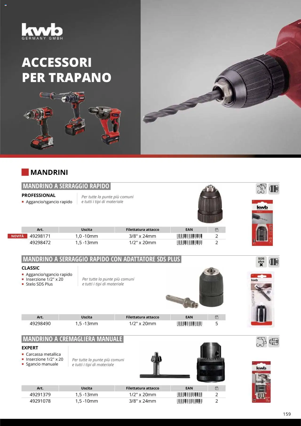 Volantino Einhell del 10.10.2025 | Pagina: 161 | Prodotti: Trapano, Adattatore