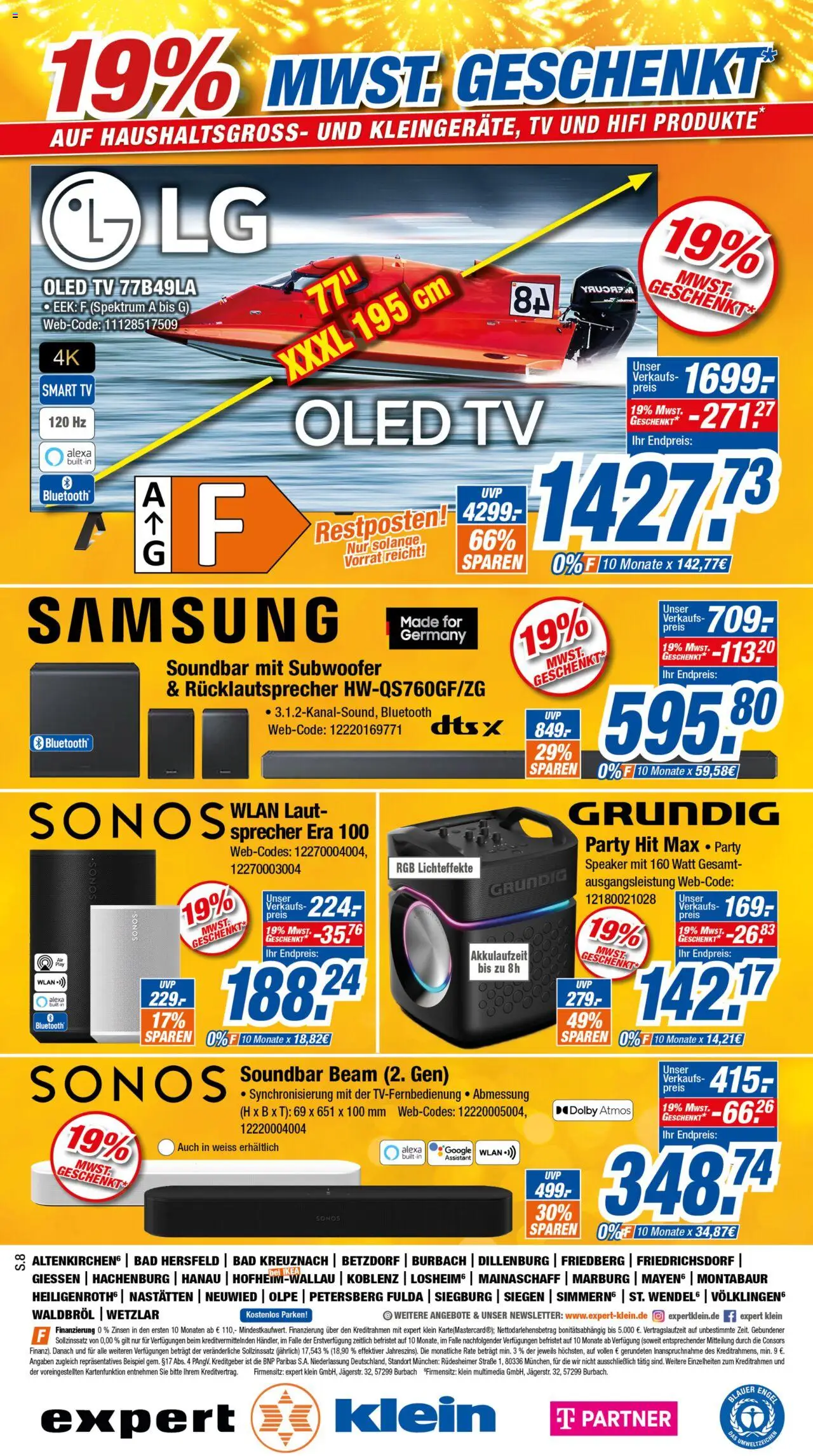 Expert Prospekt 	 - gültig ab dem 25.04.2025 | Seite: 8 | Produkte: Hifi, Samsung, Soundbar, TV