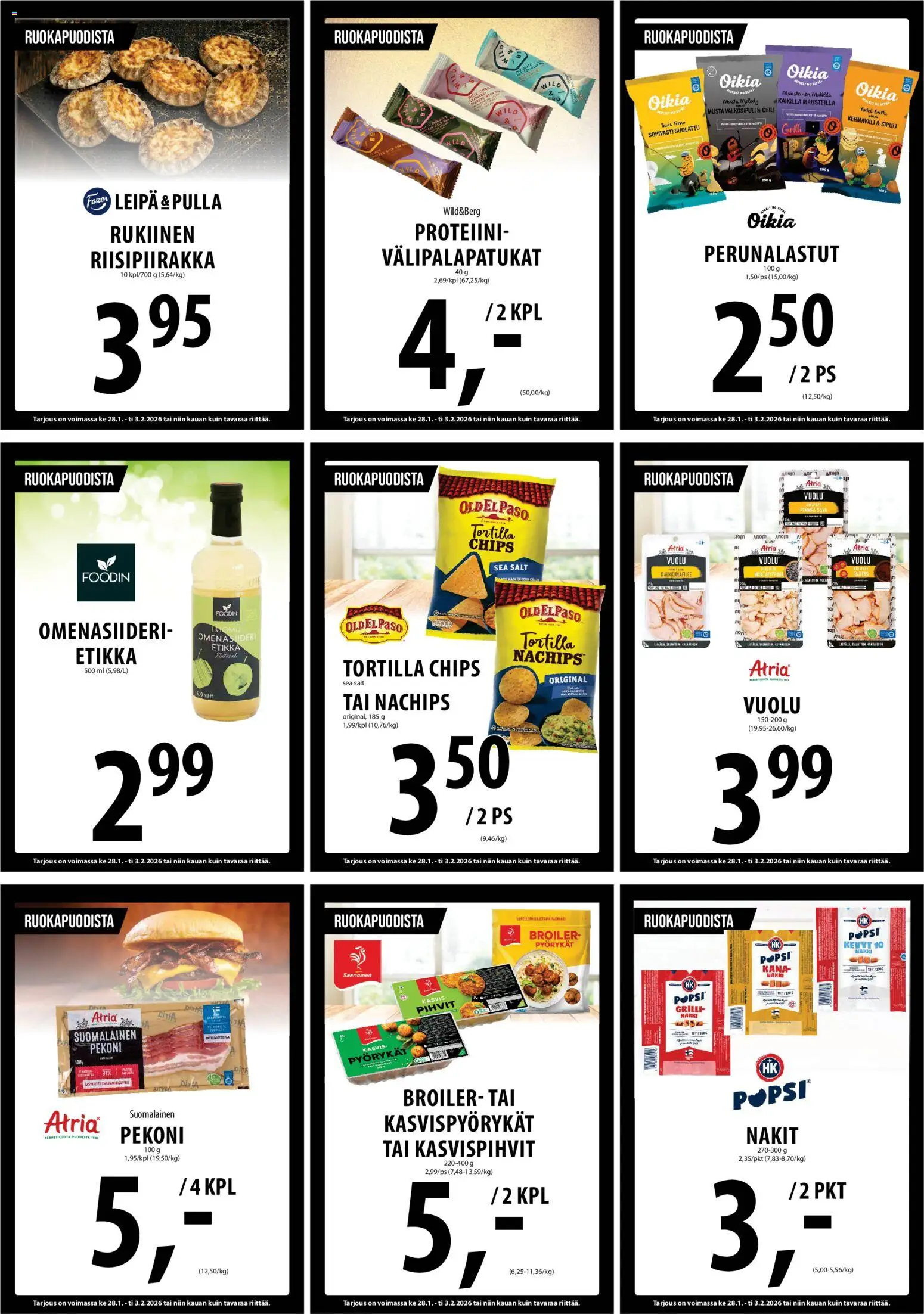 Tuuri tarjoukset – voimassa 28.01.2026 alkaen | Sivu: 7 | Tuotteet: Valkosipuli, Nakit, Chili, Tortilla