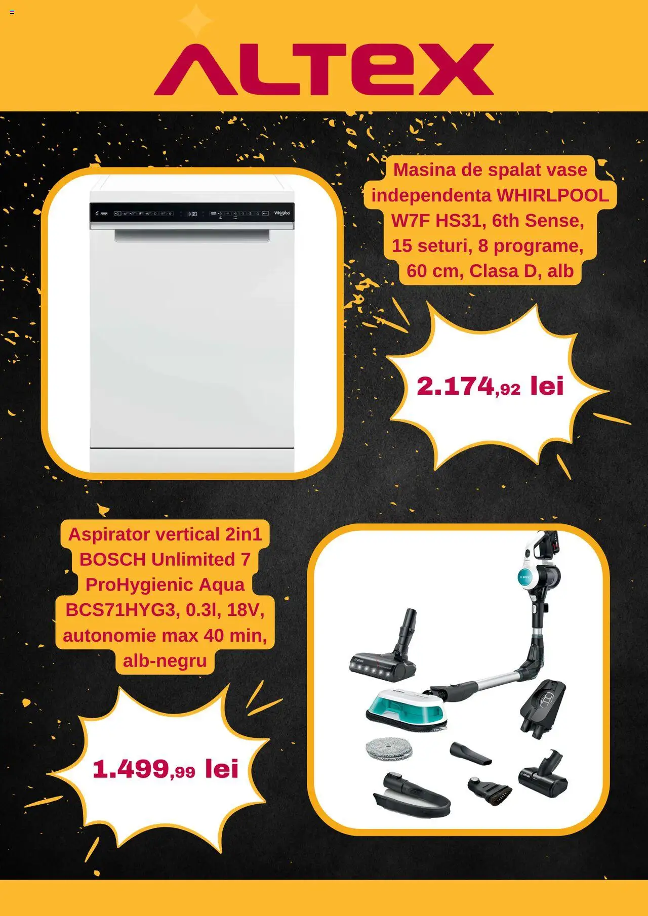 Catalog Altex – valabil de la 14.08.2025 | Pagină: 6 | Produse: Mașină De Spălat, Mașină De Spălat Vase, Aspirator