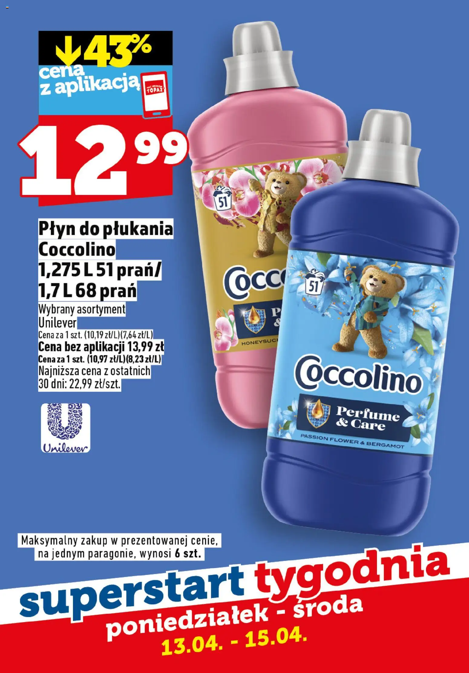 Topaz gazetka - Superstart tygodnia od 13.04.2026 | Strona: 7 | Produkty: Coccolino